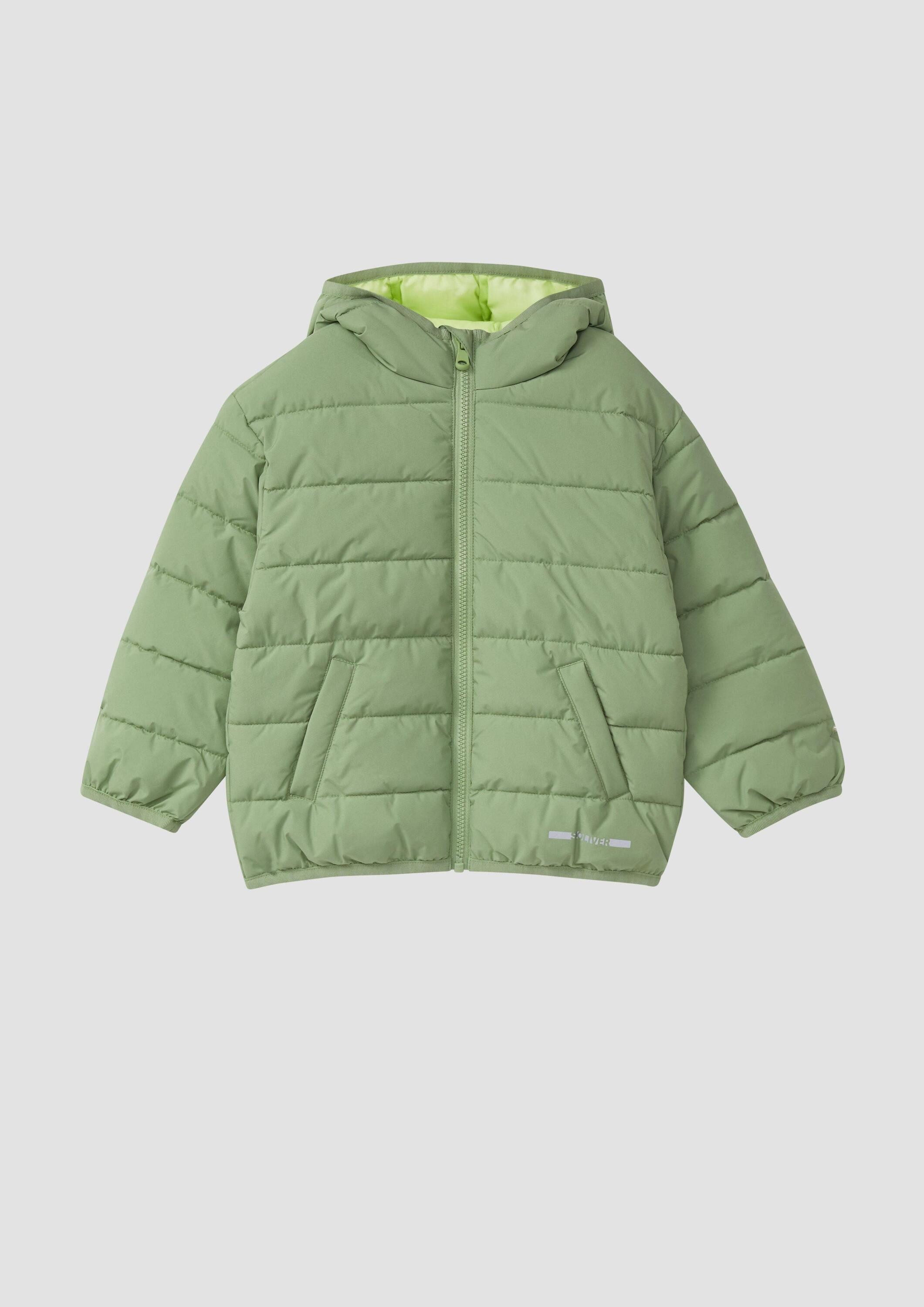 s.Oliver Funktionsjacke Outdoor-Jacke Unisex Steppjacke mit Kapuze in Oversize