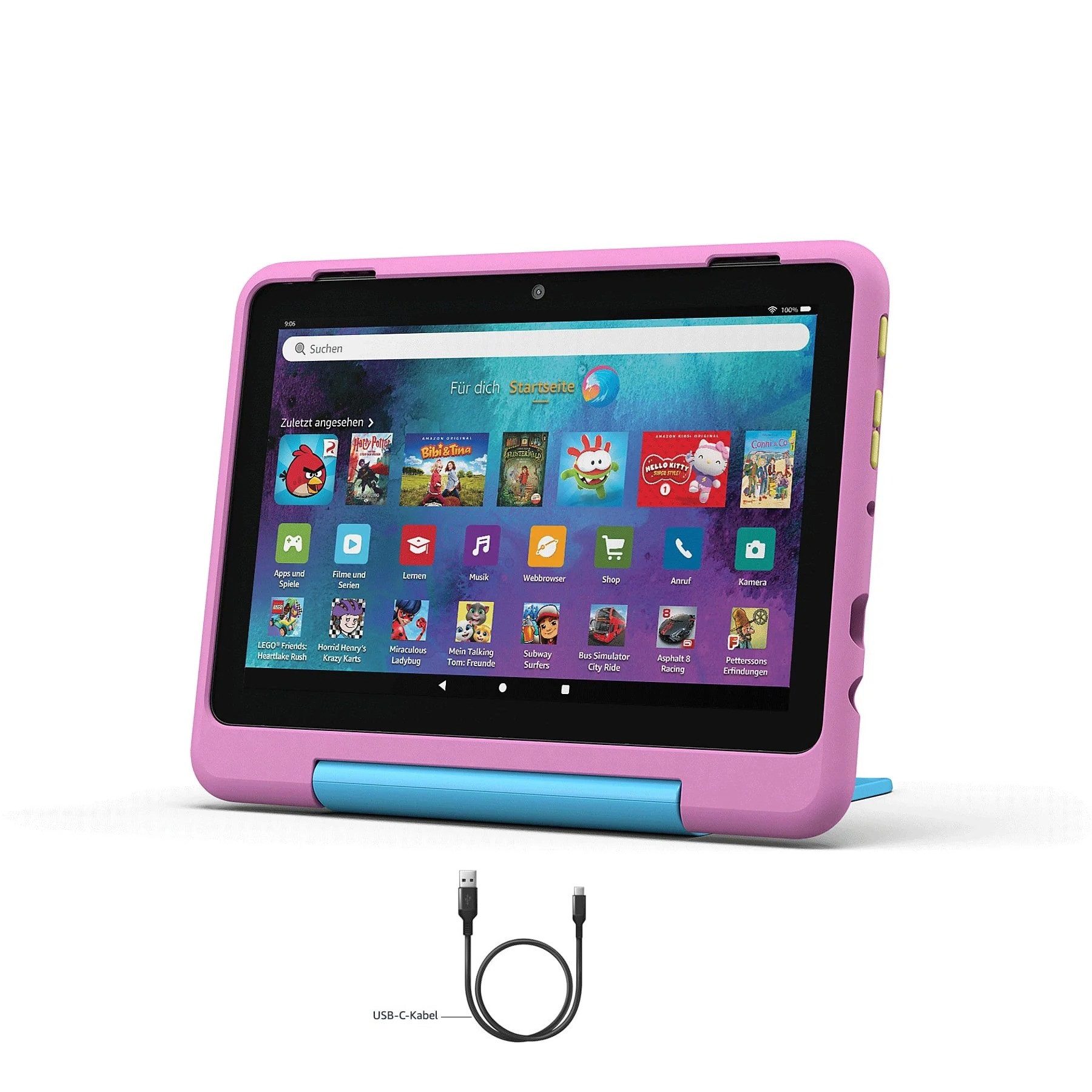 Fire HD 8 Kids Pro HD-Display, speziell für Kinder von 6 bis 12 Jahren Tablet (8", 32 GB, FireOS, Kindertablet Lerntablet)