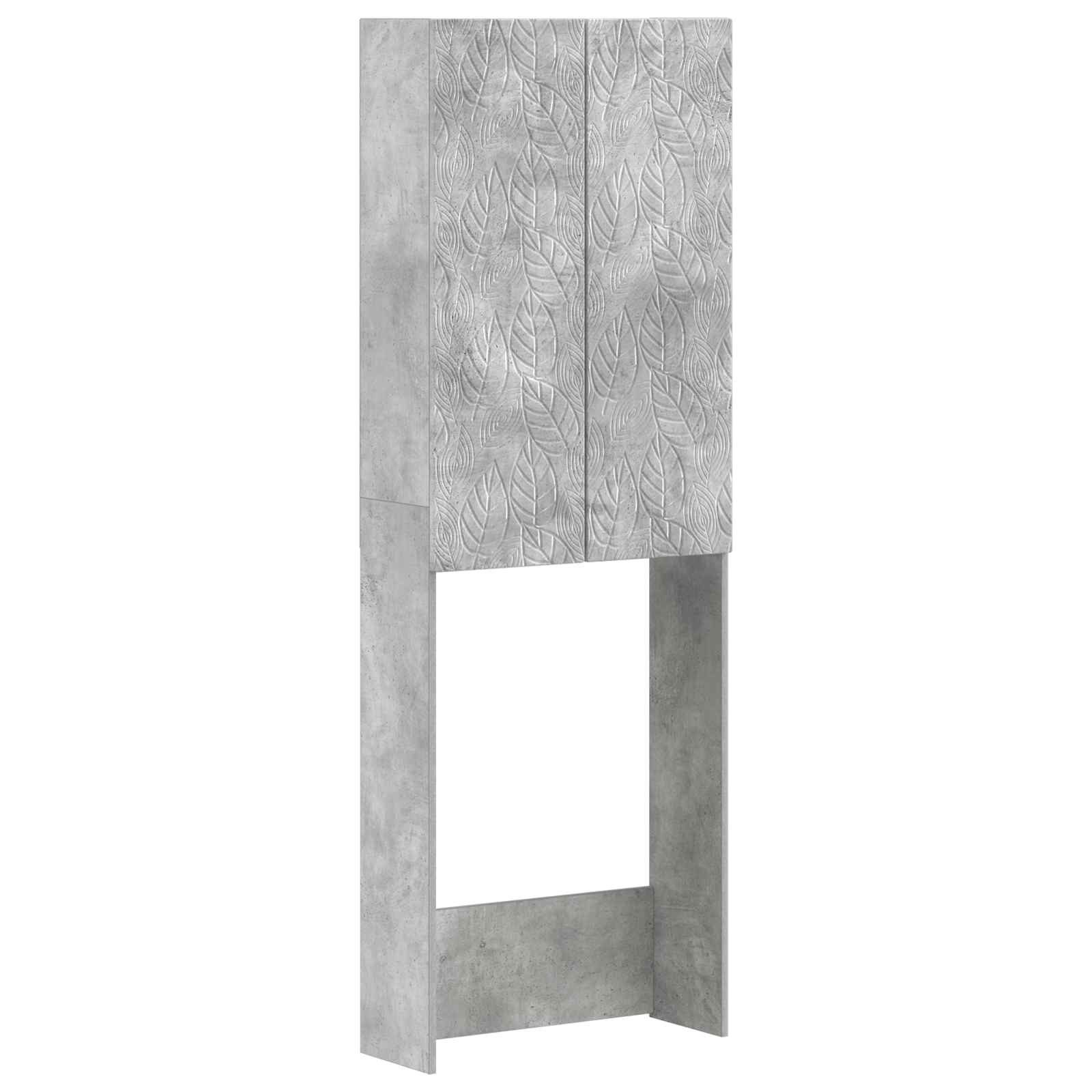 vidaXL Badezimmerspiegelschrank Toilettenschrank DELFT Betongrau 66 x 25,5 x 190 cm