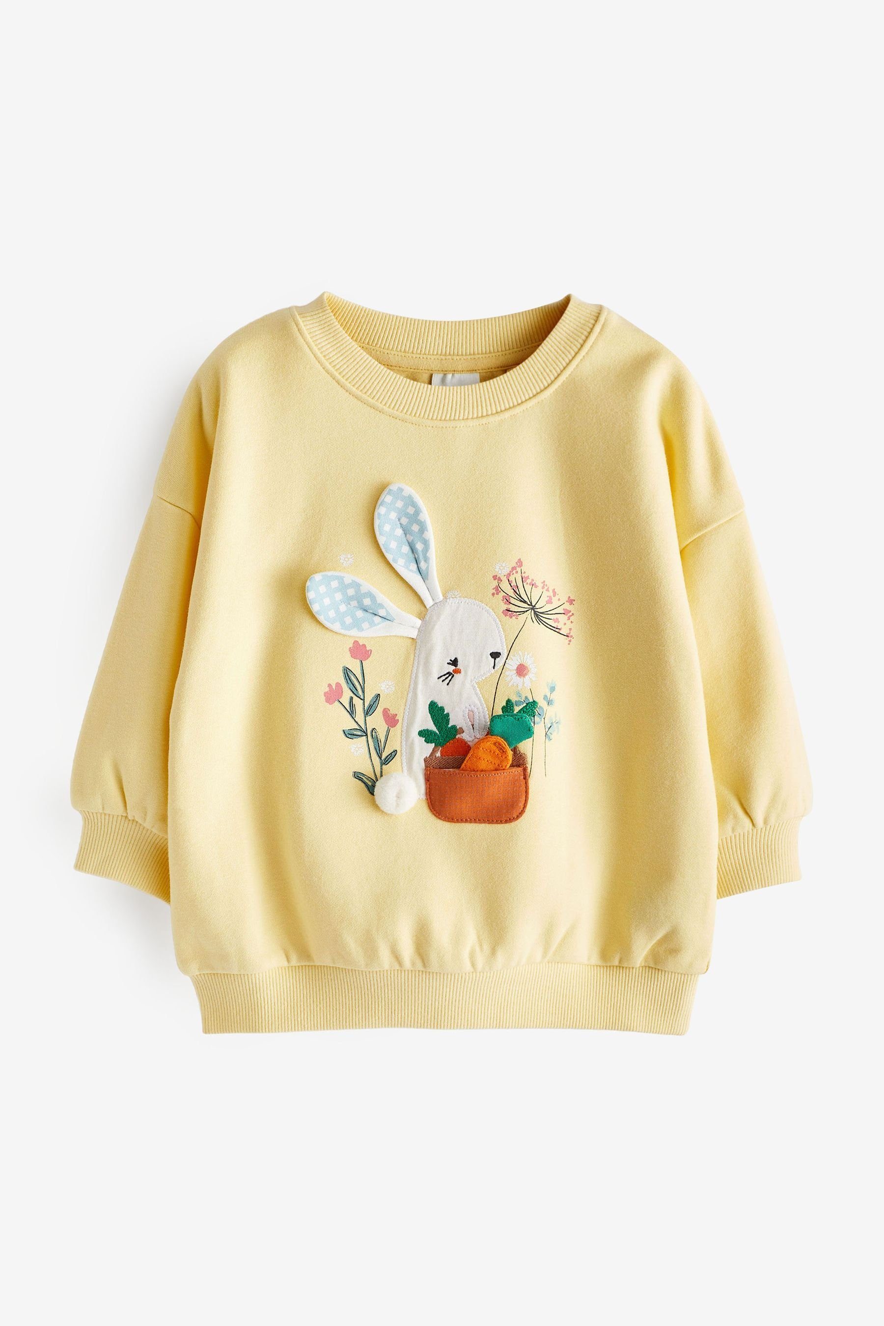 Oster-Sweatshirt Für Jungen – Langarm Mit Häschen-Print, Aus Baumwolle, Für 2–5 Jahre