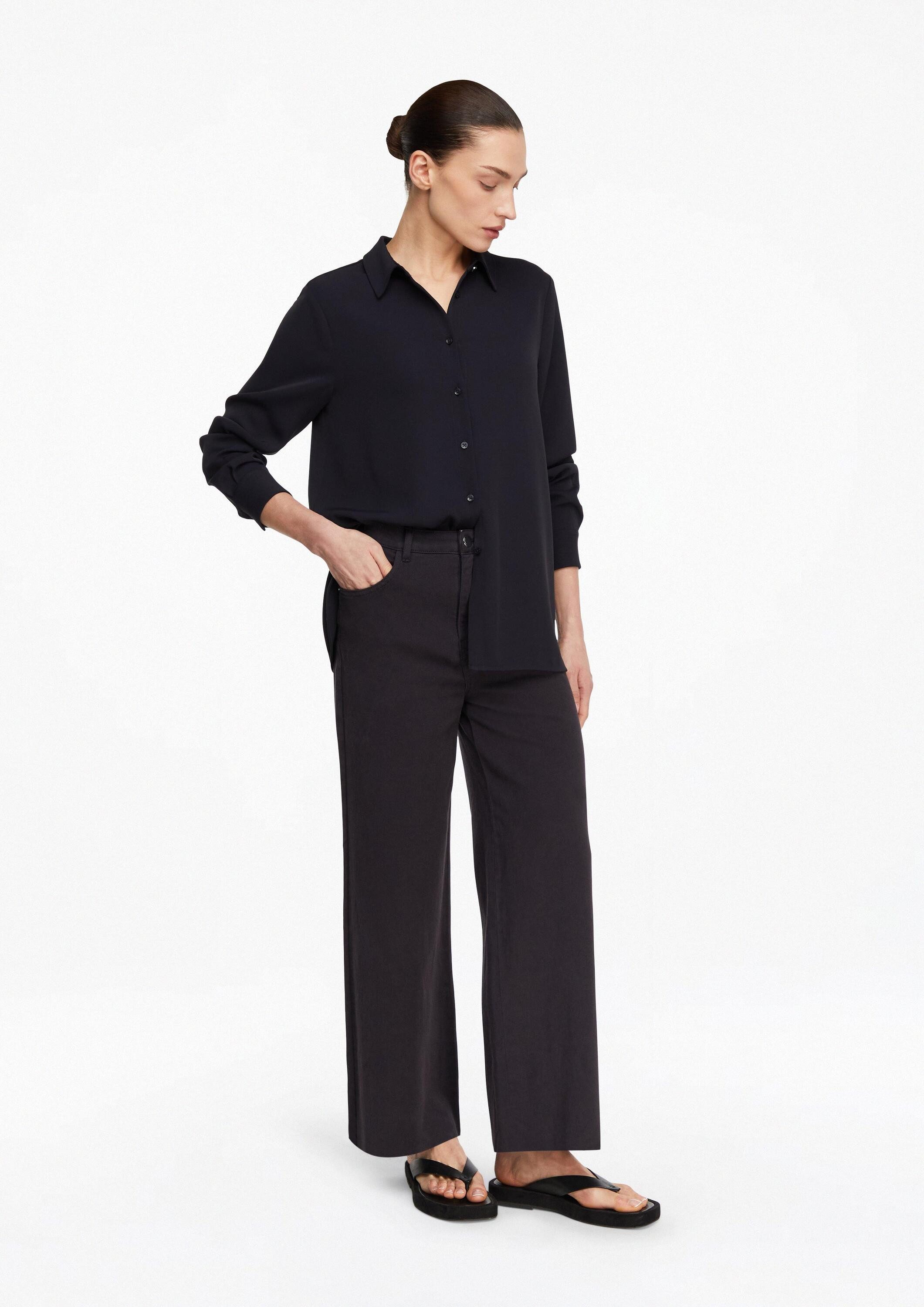 comma Weite Jeans Jeans-Hose ANNA - Culotte Jeans