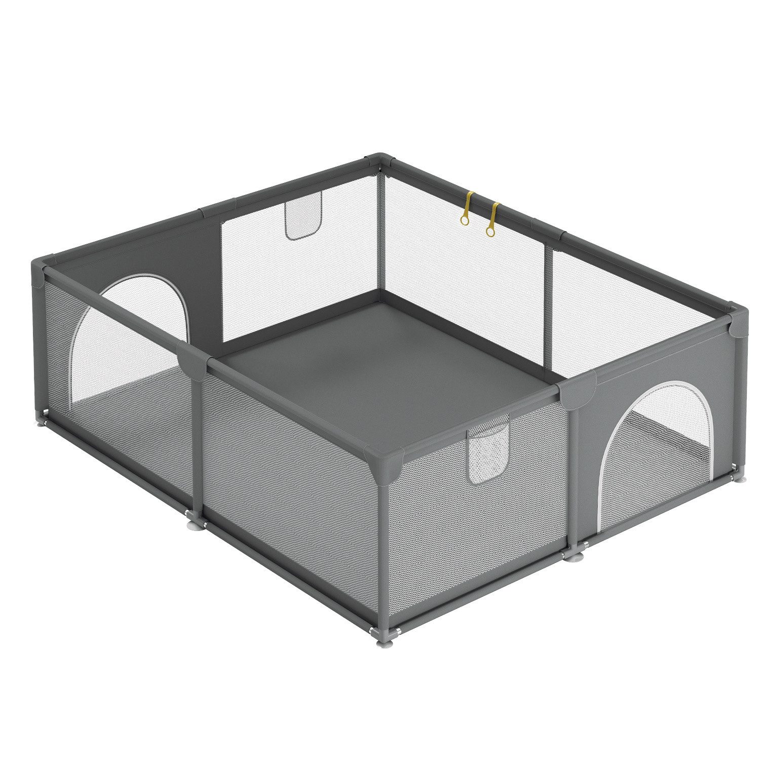 Clanmacy Laufgitter Baby Laufgitter Laufstall Baby Krabbelgitter 1,5m×1,8m Absperrgitter