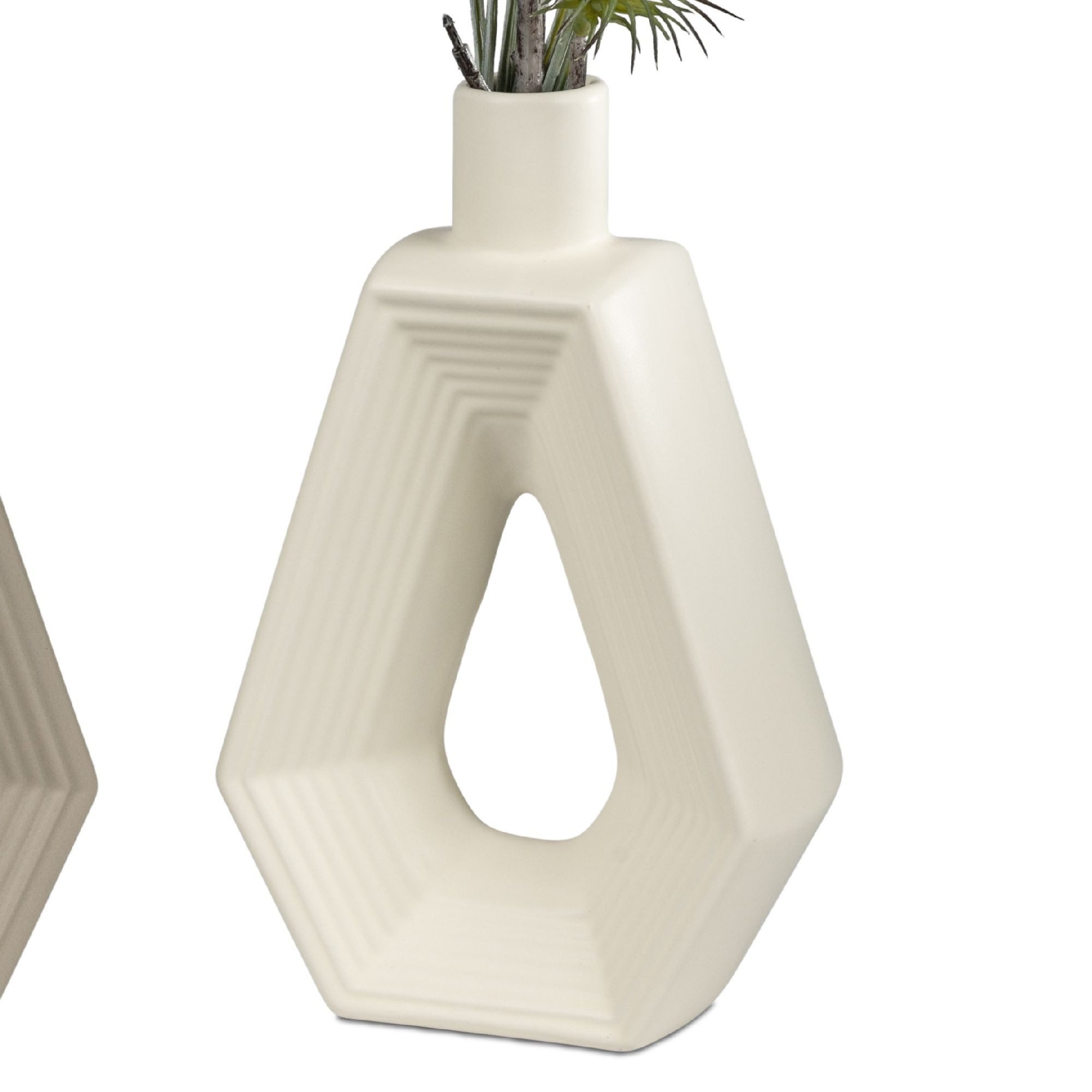 formano Dekovase Vanilla, Farbe: creme, Motiv: Relief günstig online kaufen
