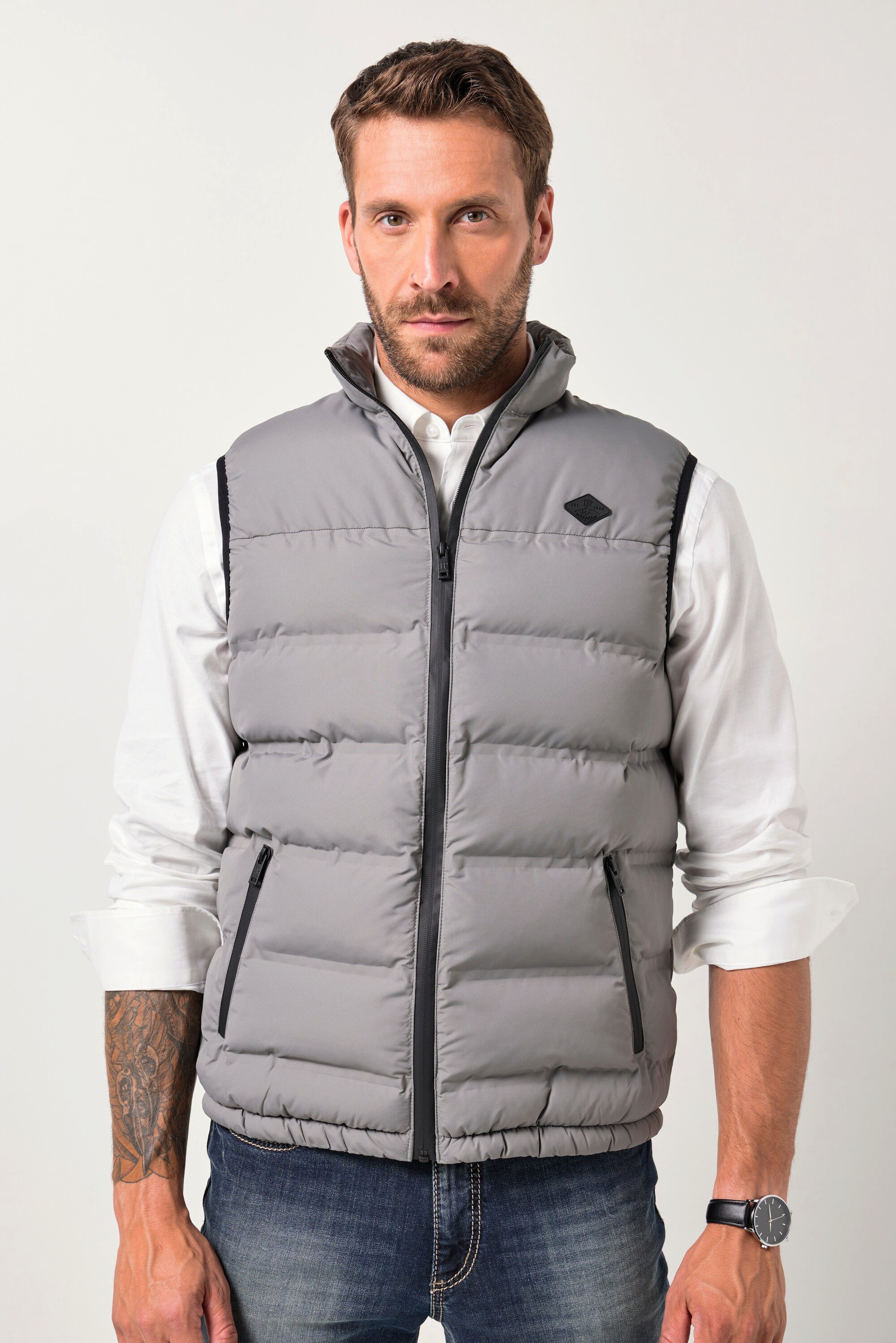 JP1880 Steppweste Steppweste Outdoor Stehkragen Zipper