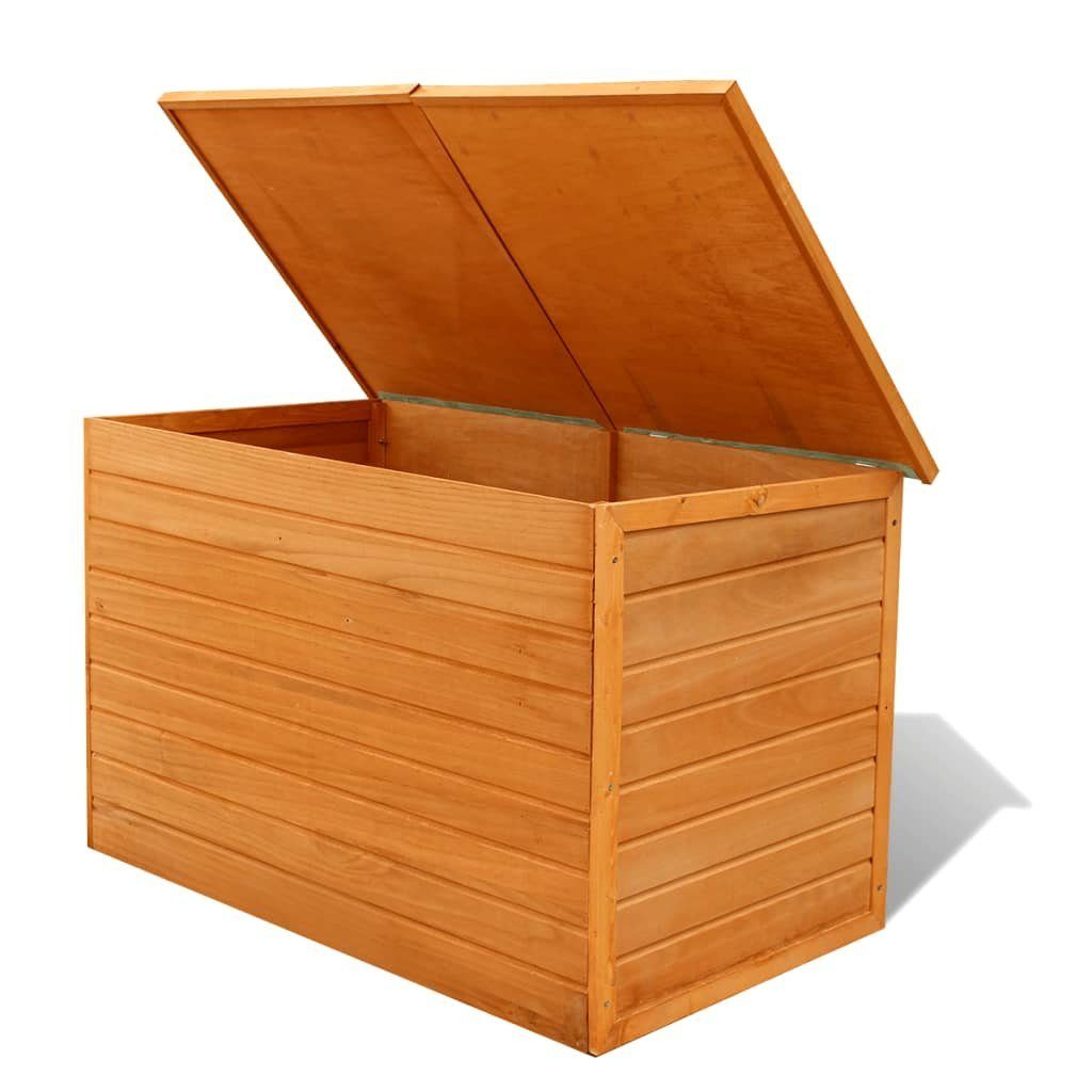 Garten-Aufbewahrungsbox 126x72x72 cm Gartenbox Holz furnicato