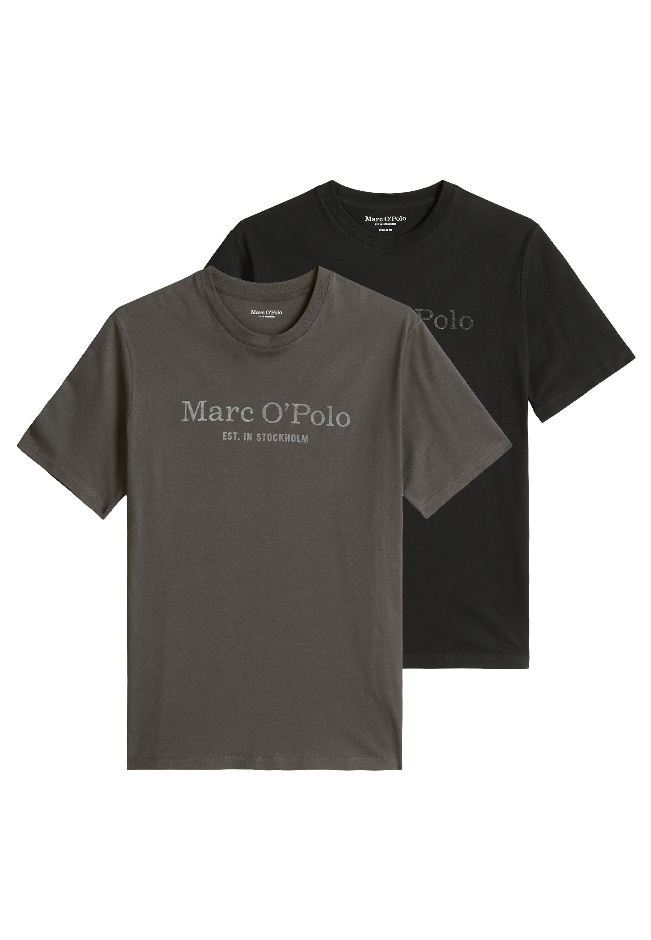 Marc O'Polo T-Shirt 2er Pack Kjer (Spar-Set, 2-tlg) T-Shirt - Baumwolle - Atmungsaktiv - Weiche Baumwolle