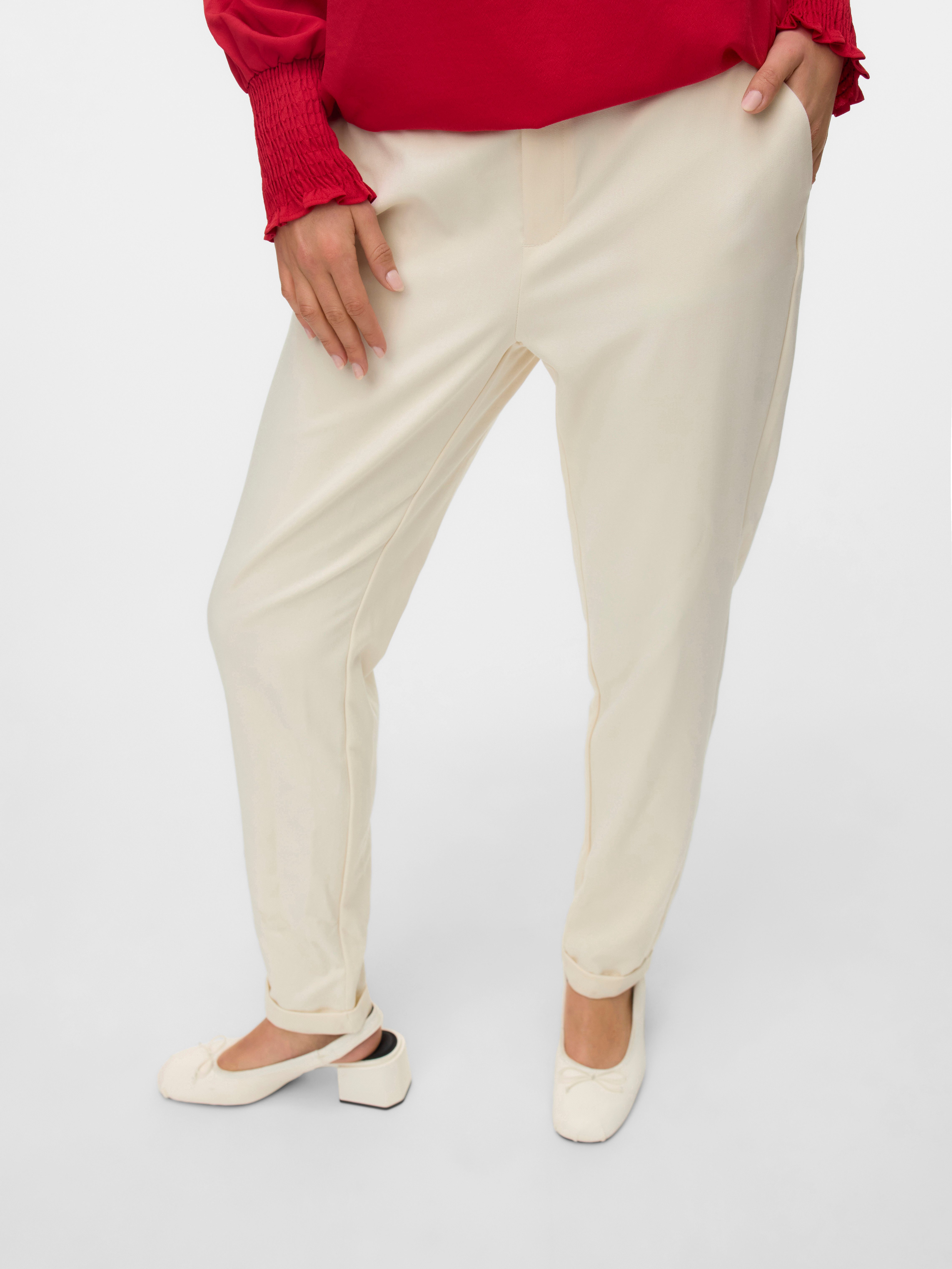 Vero Moda Anzughose VMMAYA MR LOOSE SOLID PANT NOOS Materialmix
