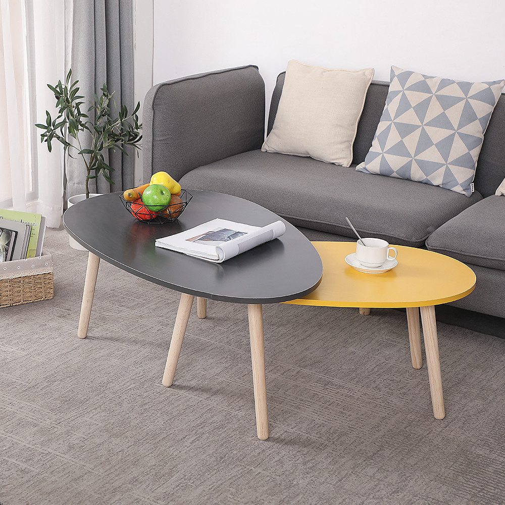 JEOBEST Couchtisch Beistelltisch Satztisch Wohnzimmertisch Sofa günstig online kaufen