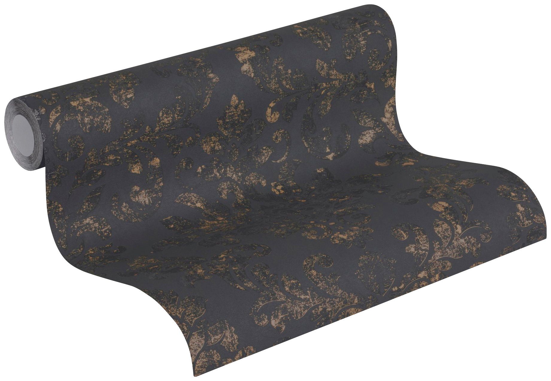 A.S. Création Vliestapete Neue Bude 2.0 Used Glam mit Ornamenten barock, leicht strukturiert, Barock, gemustert, ornamental, Orientalischetapete Tapete Barock Tapeten Wohnzimmer Schlafzimmer Flur