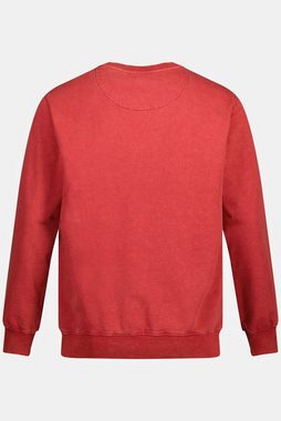 JP1880 Sweatshirt Sweater Vintage Look Brust-Stickerei Rundhals