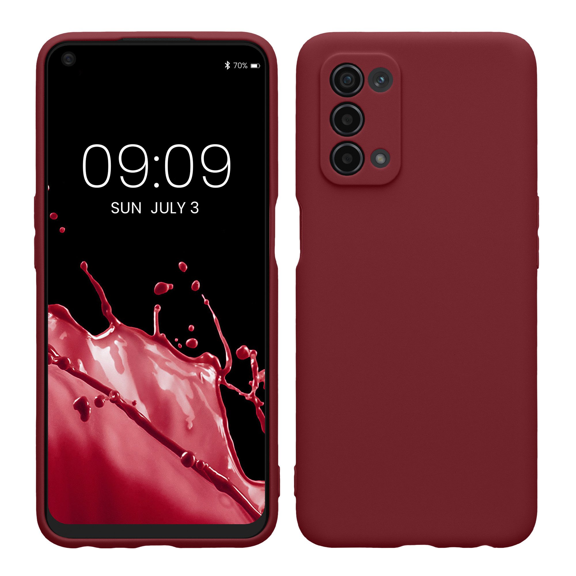 kwmobile Handyhülle Handyhülle für Oppo A74 (5G) / A54 (5G) Hülle, Weiches Handy Silikon Case - Schutzhülle Cover