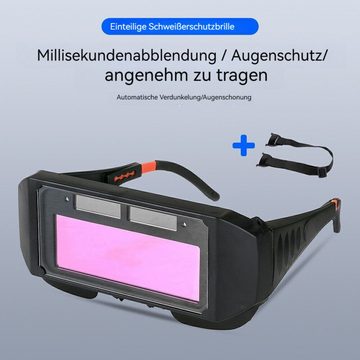 Dekorative Arbeitsschutzbrille Schweißschirme Vollautomatik Schweißmaske Schweißschild, (1St)