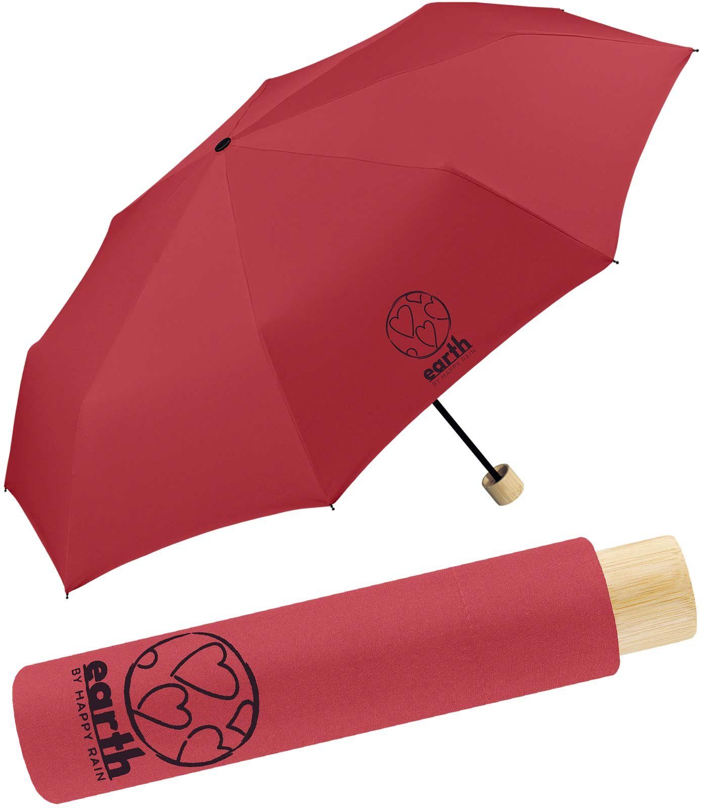 Taschenregenschirm Earth - nachhaltiger stabiler Super-Mini-Schirm