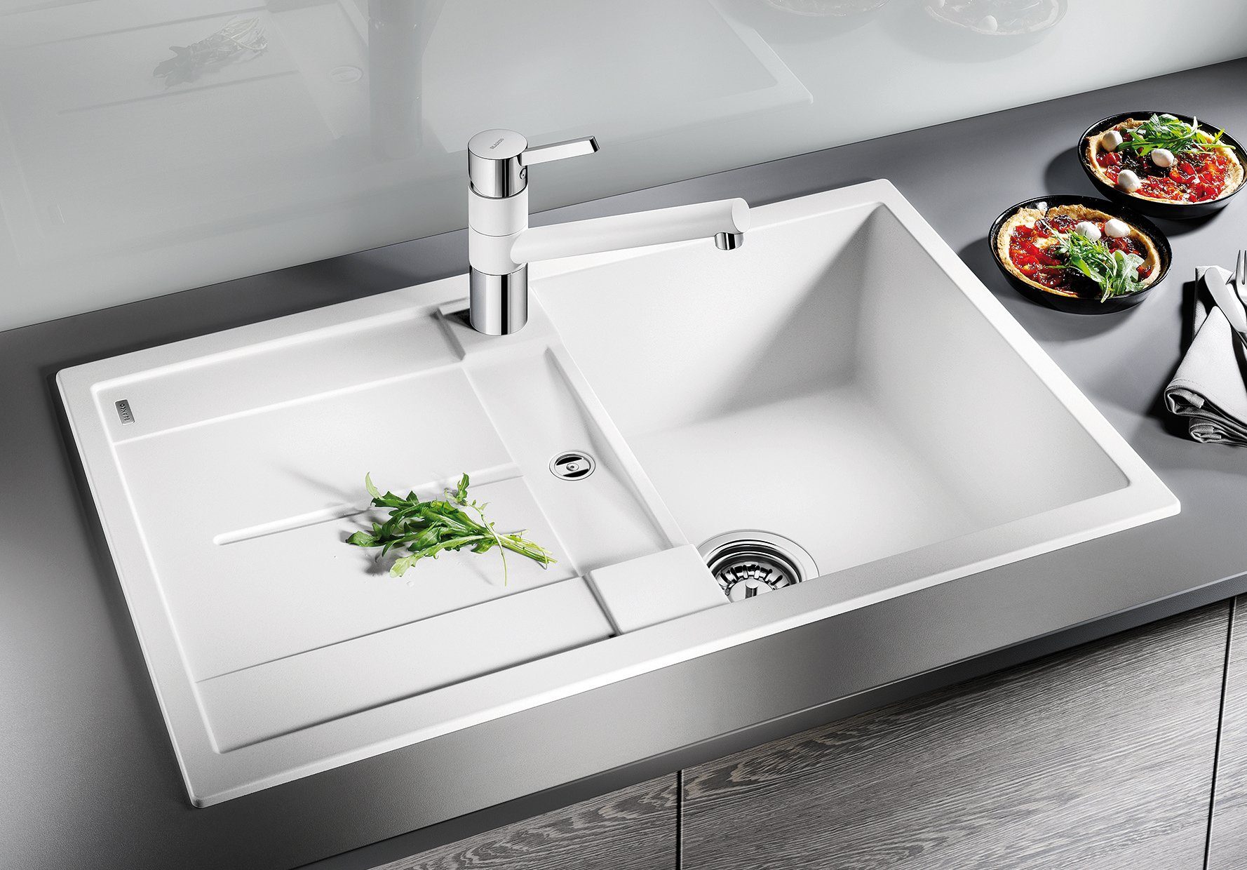 Blanco Granitspüle METRA 45 S, rechteckig, aus SILGRANIT®