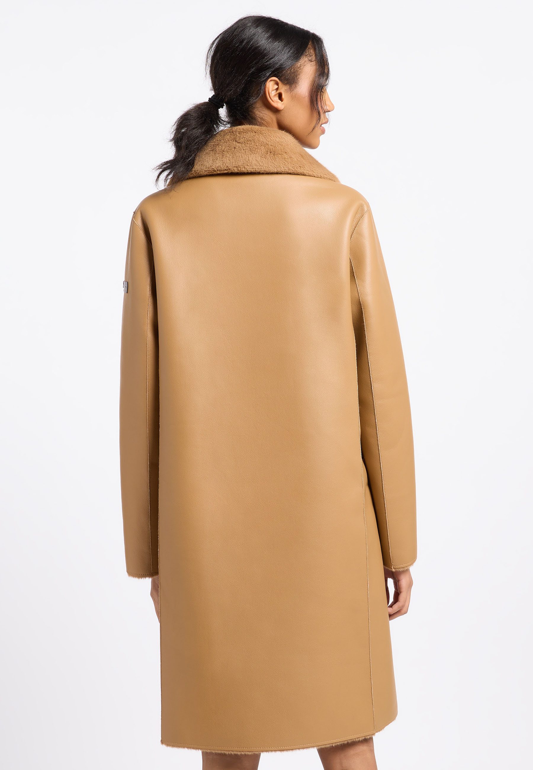Frieda & Freddies Strickmantel Fake Fur günstig online kaufen