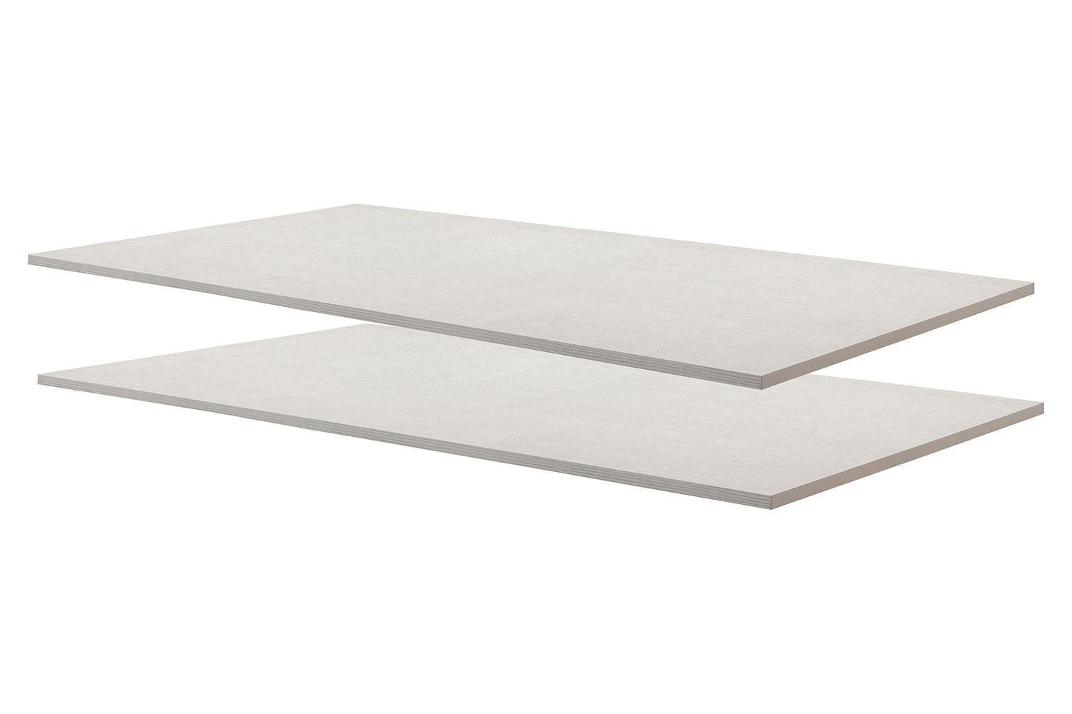 Composad Einlegeboden 2er Set SYSTEMA, Grau, Texline Dekor, B 99 x H 2 x T 55 cm