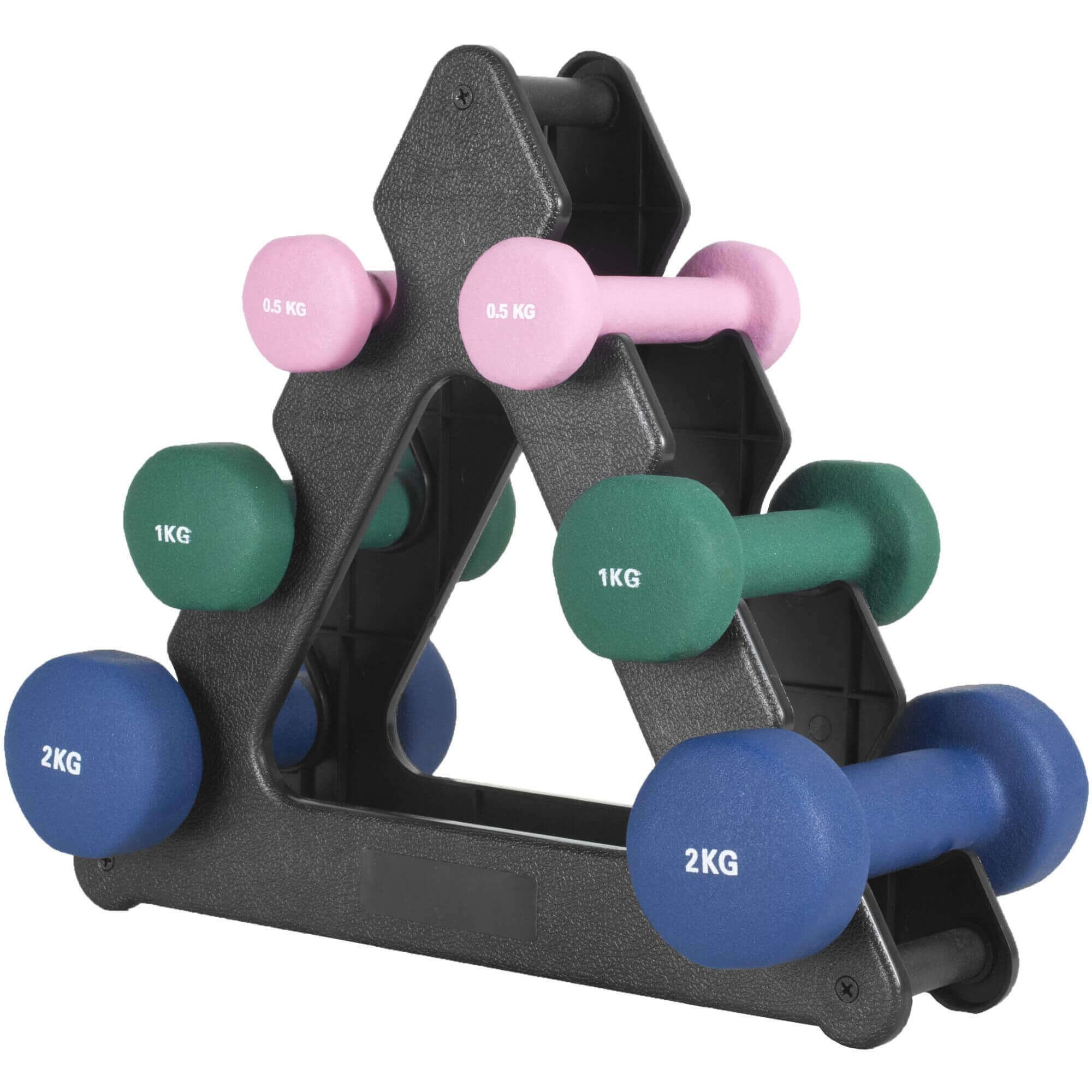 GORILLA SPORTS Kurzhantelständer Gymnastikhantelbaum Schwarz, (1-St)