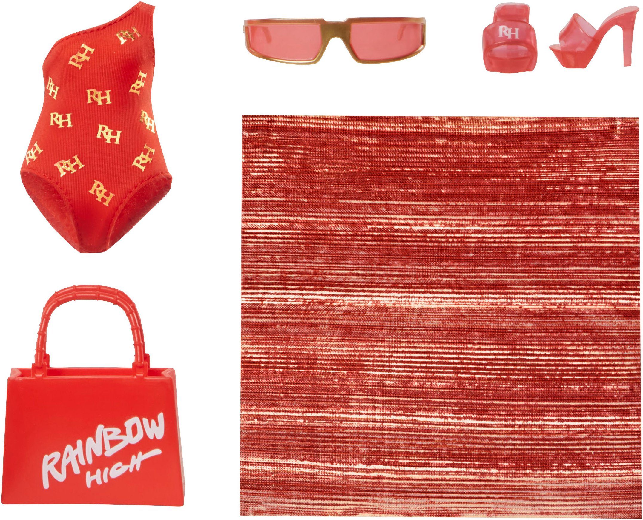 Rainbow High Anziehpuppe Rainbow High Swim & Style Fashion Doll- Ruby (Red) günstig online kaufen