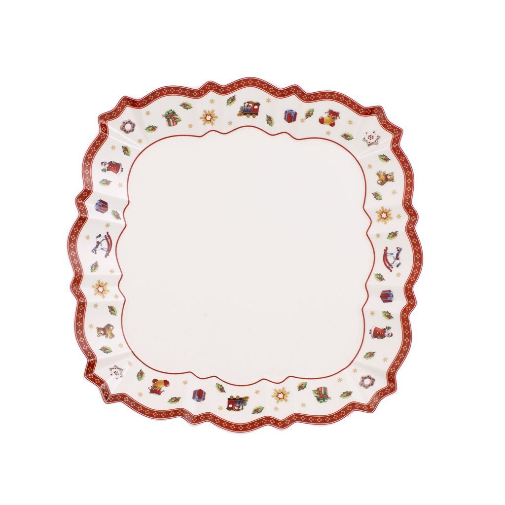 Villeroy & Boch Servierplatte Toy's Delight Servierteller, Porzellan, (1-tlg), Premium Porcelain, 1 Stck, Handw., mikrow.sicher