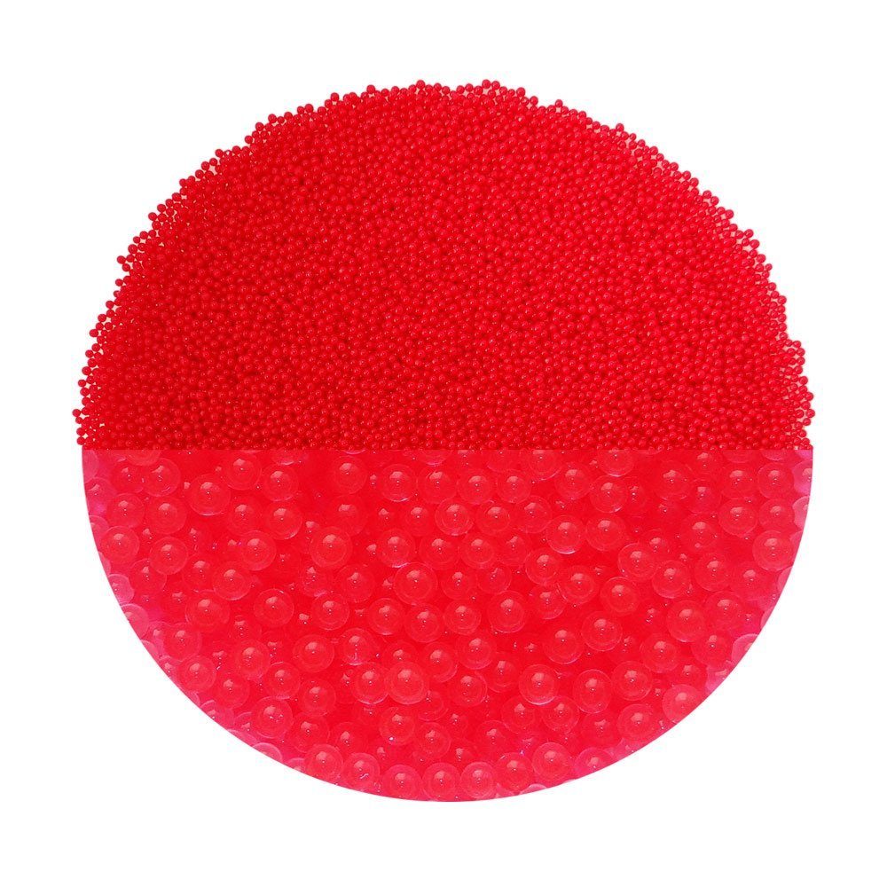 trendfinding Deko-Granulate 100 g Hydroperlen Deko Granulat, (1,5-2 mm, Rot)