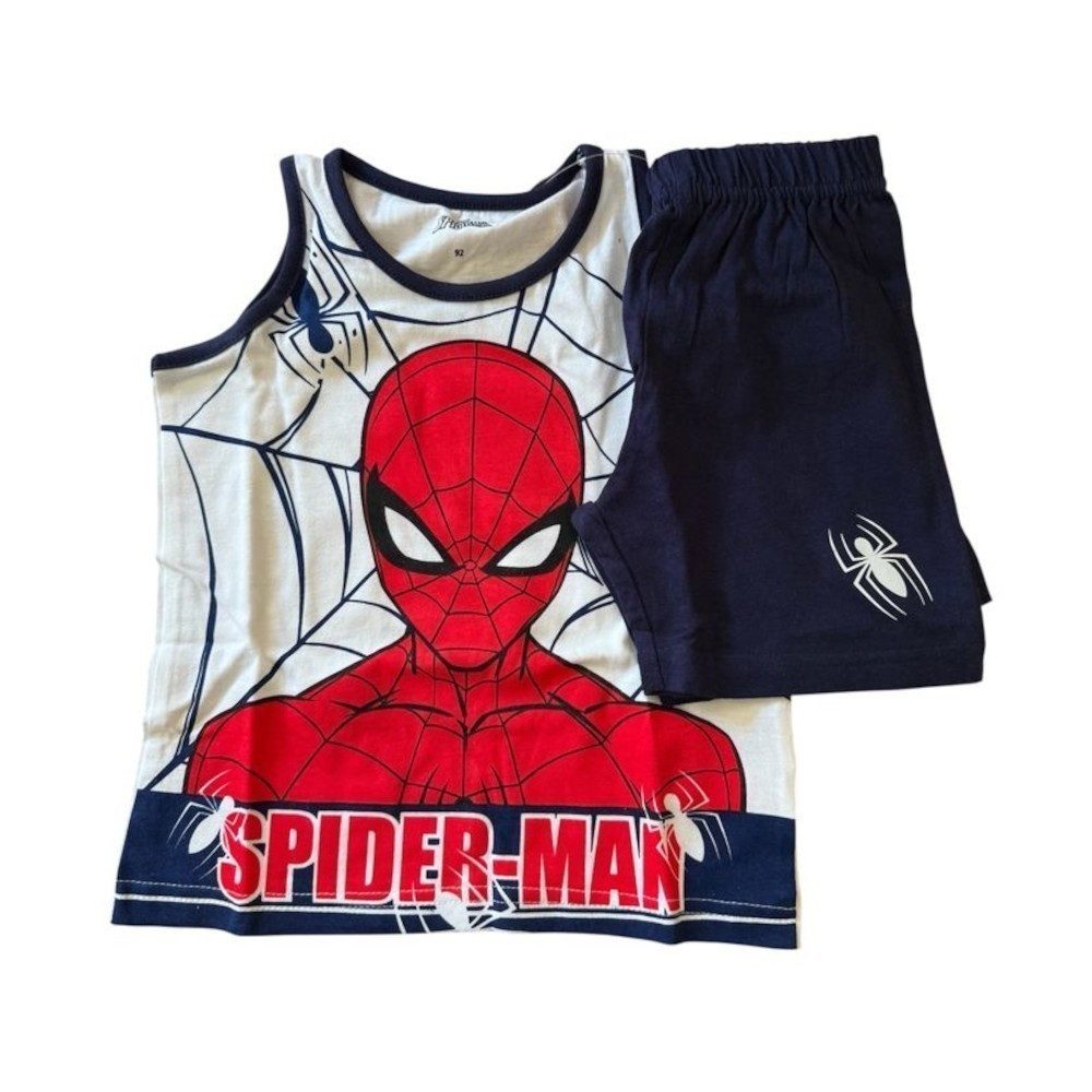 Spiderman Pyjama Kurzer Jungen-Pyjama "Spiderman", hellblau oder dunkelblau, Gr. (Set, 2 tlg)