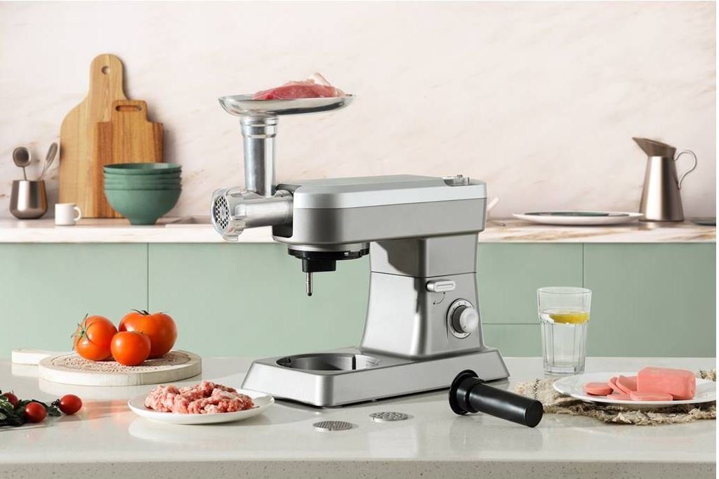 10 Rührmaschine Küchenmaschine Gang, Silber W Küchenmaschine-1500W PRO+ 6,3L 1500 SWISS Teigknetmaschine