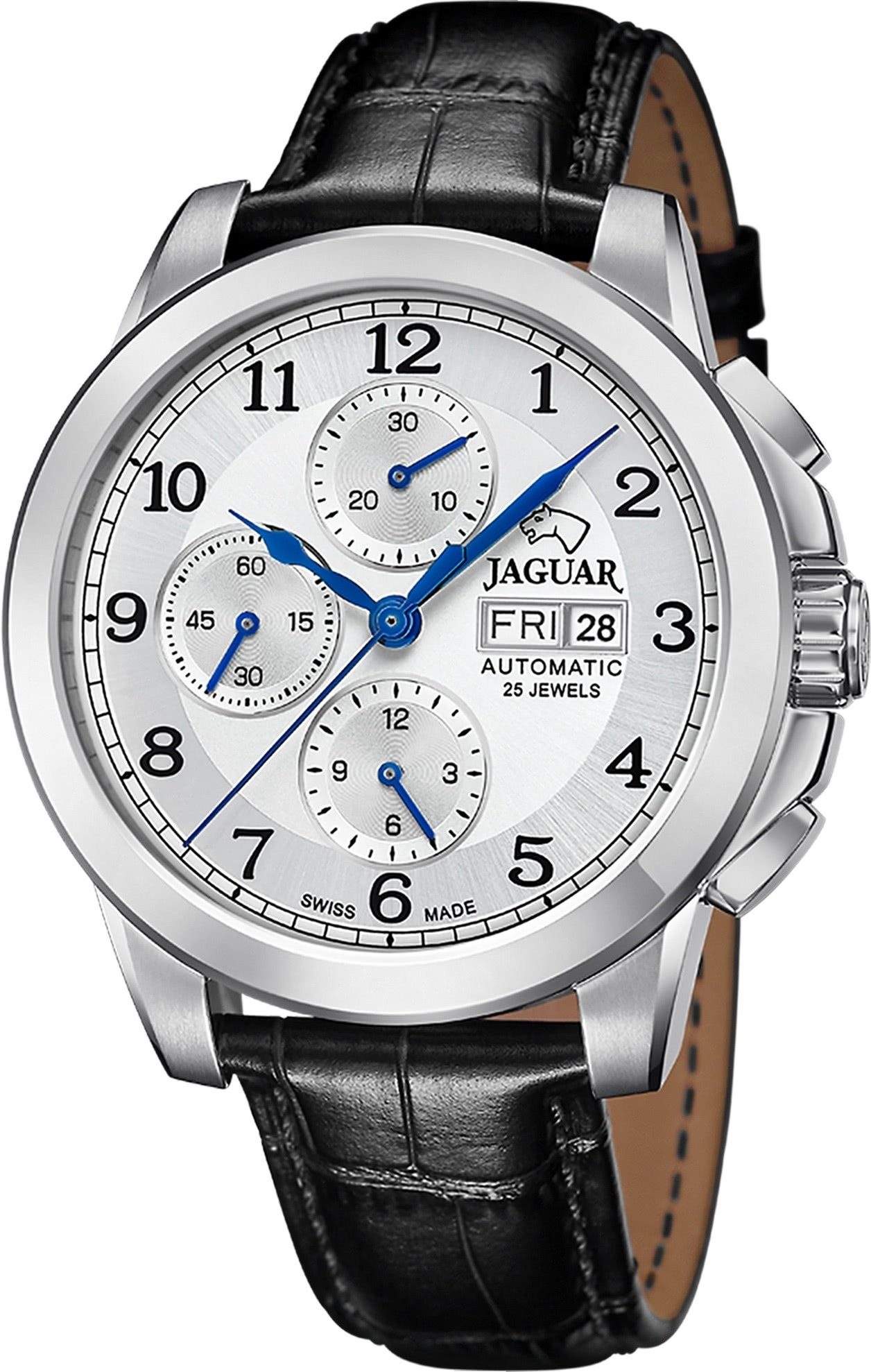 Chronograph Jaguar Herrenuhr Leder schwarz Jaguar Le