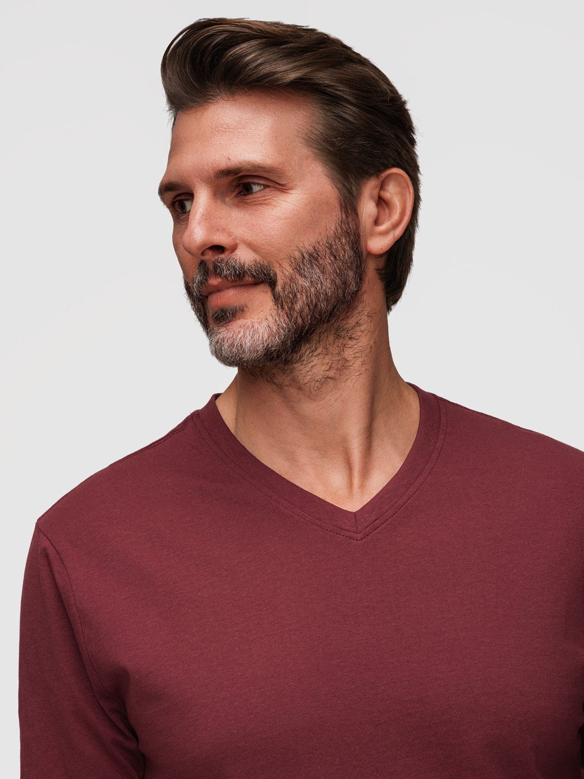 OMBRE Longsleeve Longsleeve für Herren mit V-Ausschnitt.