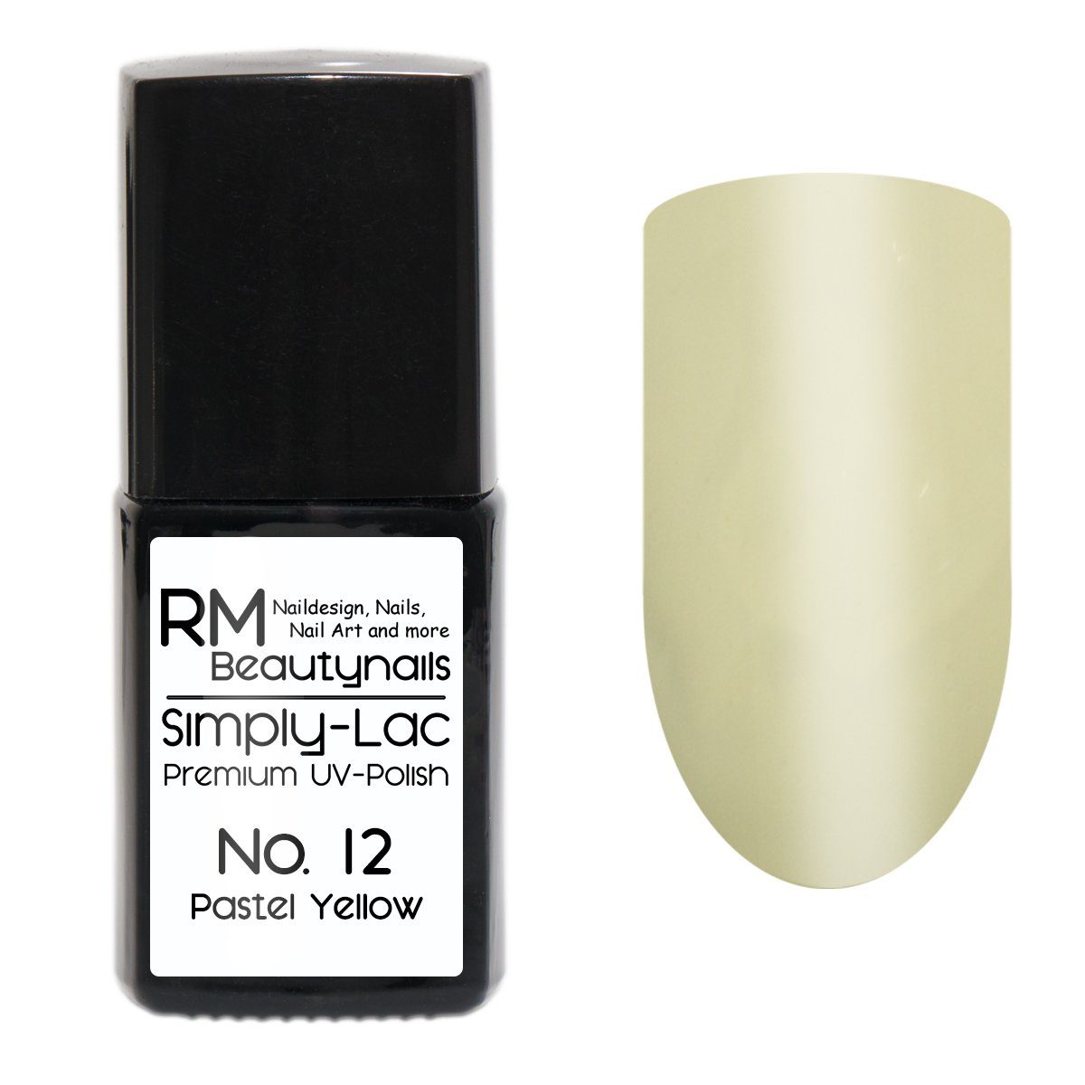 RM Beautynails UV-Nagellack Simply Lac Premium UV-Nagellack UV-Polish 10ml Pastel Yellow