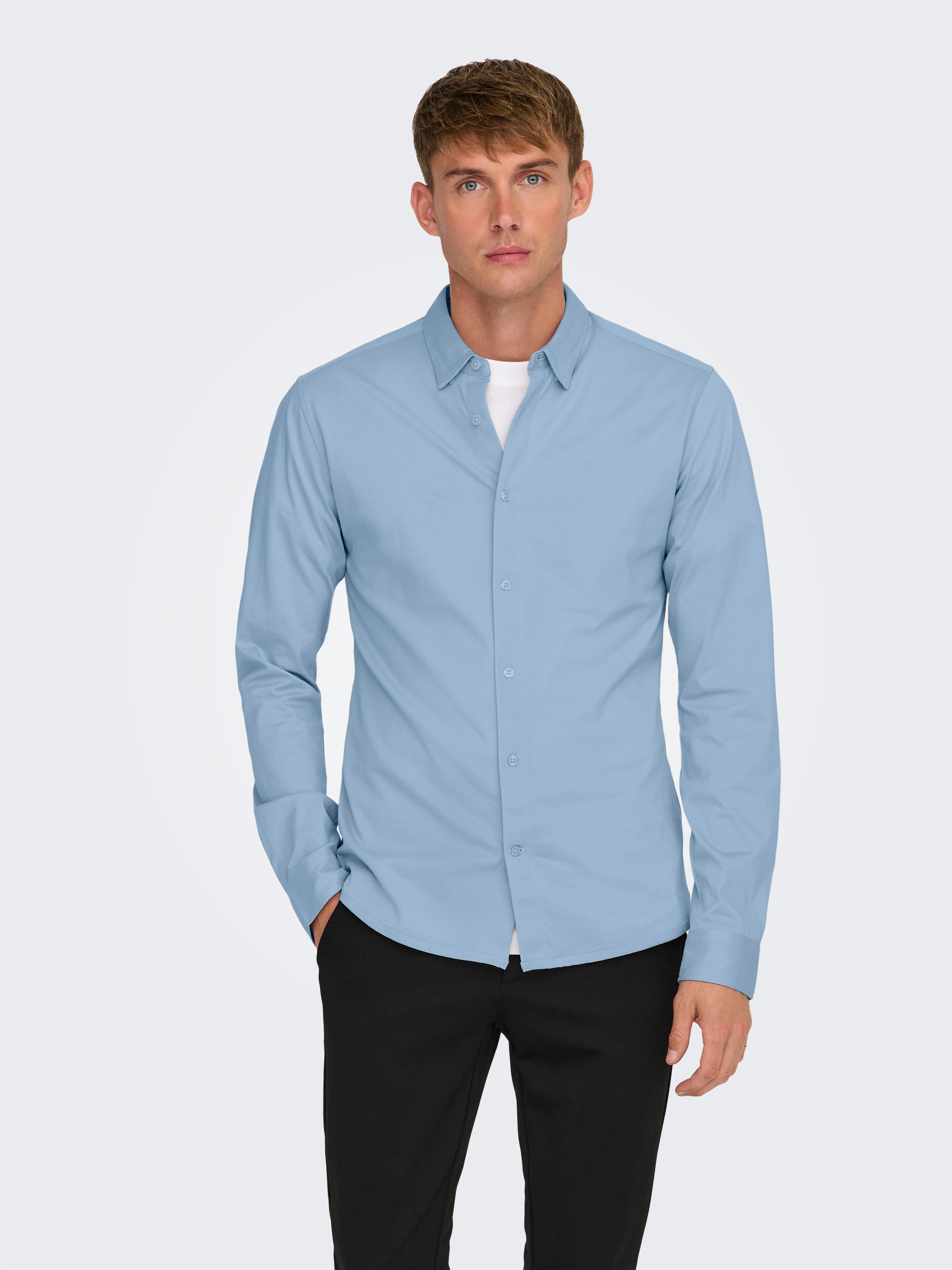 ONLY & SONS Langarmhemd ONSROBIN B/U günstig online kaufen
