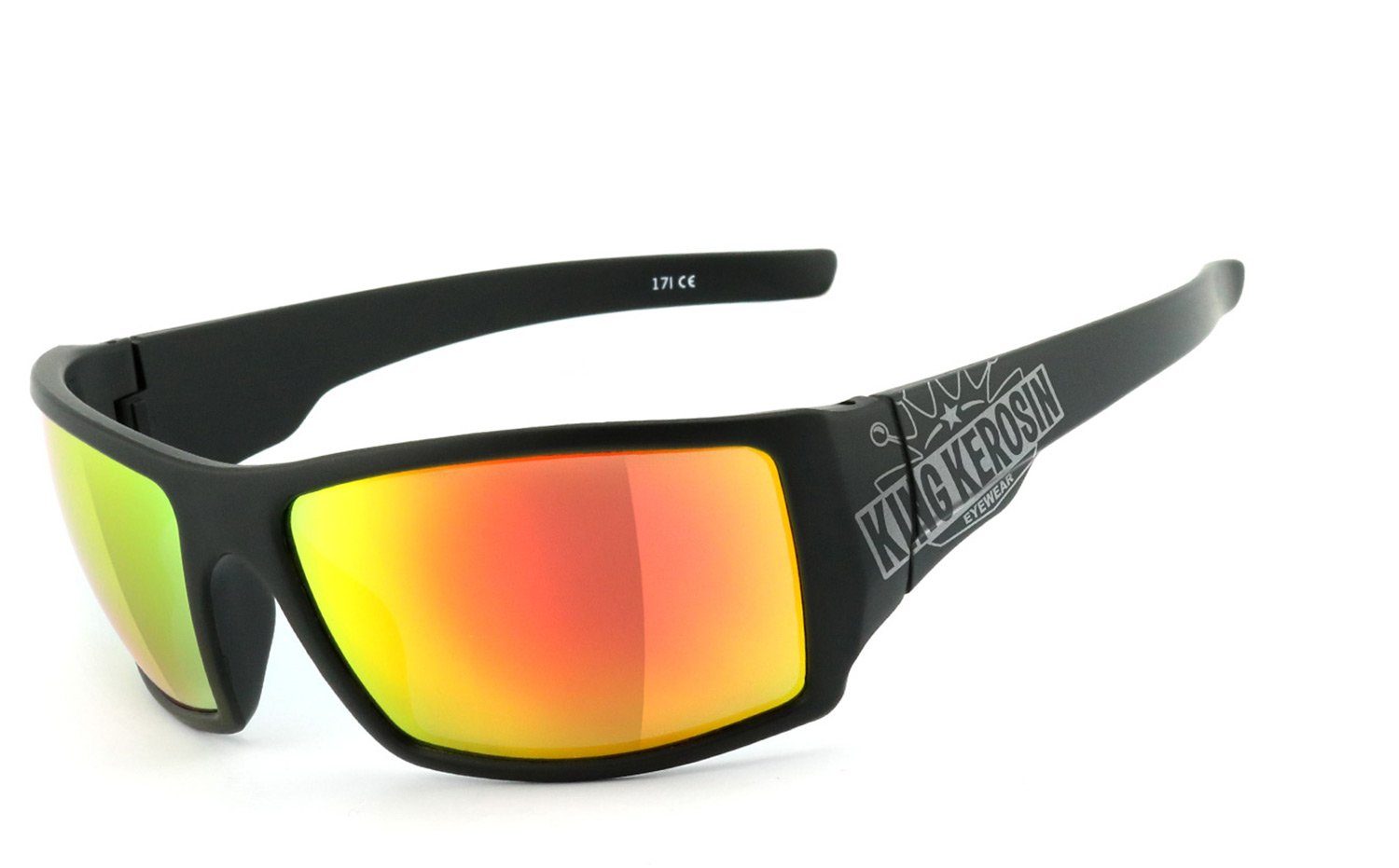KingKerosin Motorradbrille KK220, Steinschlagbeständig durch  Kunststoff-Sicherheitsglas, King Kerosin: Sonnenbrille, Bikerbrille,  Motorradbrille