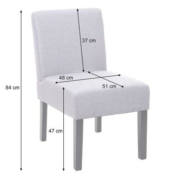 MCW Esszimmerstuhl MCW-F61-6 (Set, 6 St), 6er-Set, Abgerundete Sitz- und Rückenfläche, Extra lange Sitzfläche