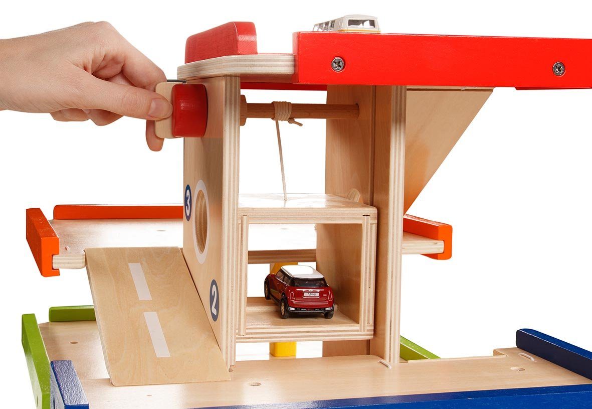 goki Spiel-Parkhaus Parkhaus aus Holz günstig online kaufen