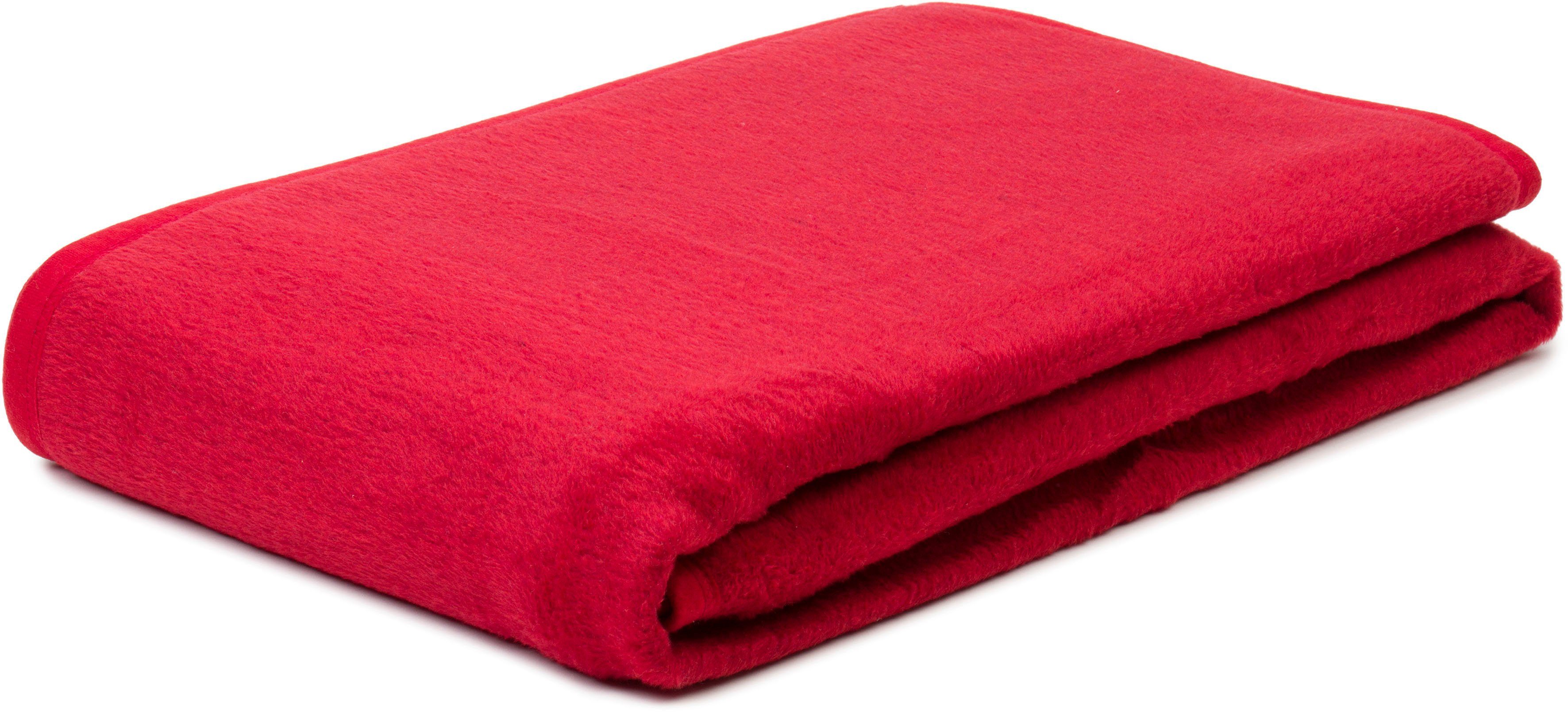 Wohndecke Arizona, Gözze, mit farblich passender Bandeinfassung. Reduzierter Preis € 37,44. Unverbindliche Preisempfehlung € 59,95