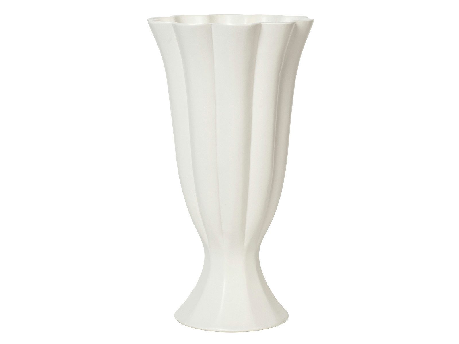 Broste Copenhagen Dekovase Heli Vase L beige 30cm (Vasen)