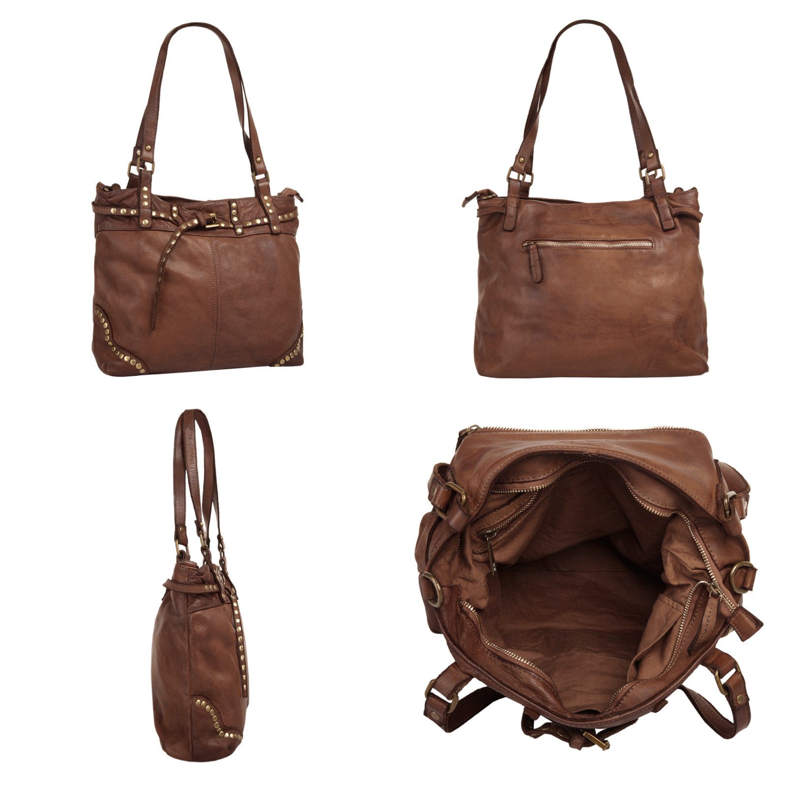 Samantha Look Shopper, echt Leder, Made in Italy