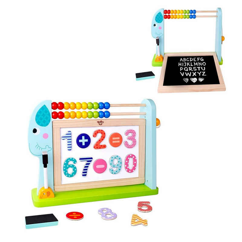 Tooky Toy Tafel »Kindertafel, TKF087«, Rechenschieber Marker magnetische Zahlen ab 3 Jahre