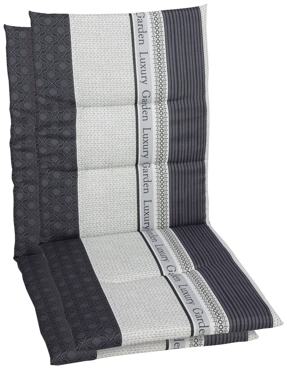 GO-DE Sesselauflage Amalfi, (Set, 2 St), 118x48 cm