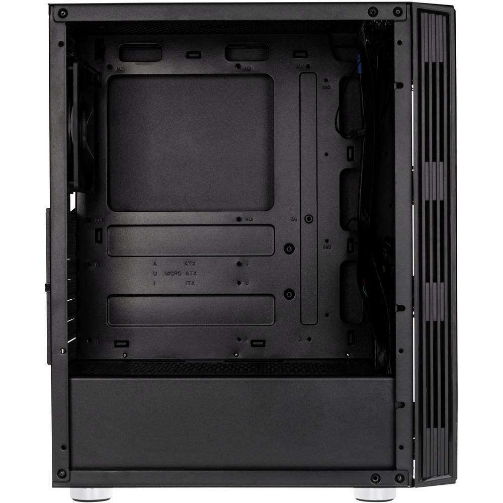 Kolink PC-Gehäuse Midi-Tower, Tempered Glass NIMBUS RGB, 1 vorinstallierter Lüfter, Integrierte Beleuchtung, Seitenfenster