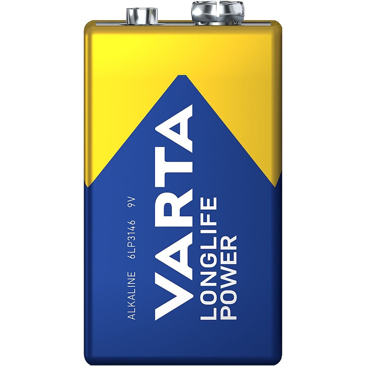 VARTA LONGLIFE Power Batterie, (9 V, 1 St), E-Block / 6LP3146, 9 V, Alkali