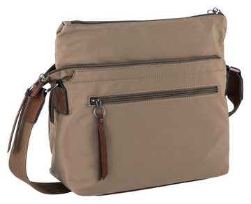 camel active Umhängetasche Sky, aus leichtem robusten Nylon mit Lederimitat-Aufsätzen ein Hingucker