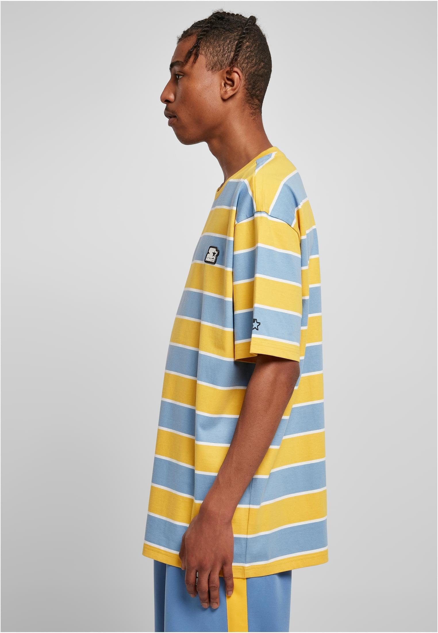 Stripes Herren Tee T-Shirt horizonblue/californiayellow/white Starter Starter (1-tlg) Block
