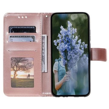 CoverKingz Handyhülle Hülle für Samsung Galaxy S23+ Handyhülle Flip Case Cover Etui Mandala 16,5 cm (6,5 Zoll), Klapphülle Schutzhülle mit Kartenfach Schutztasche Motiv Mandala