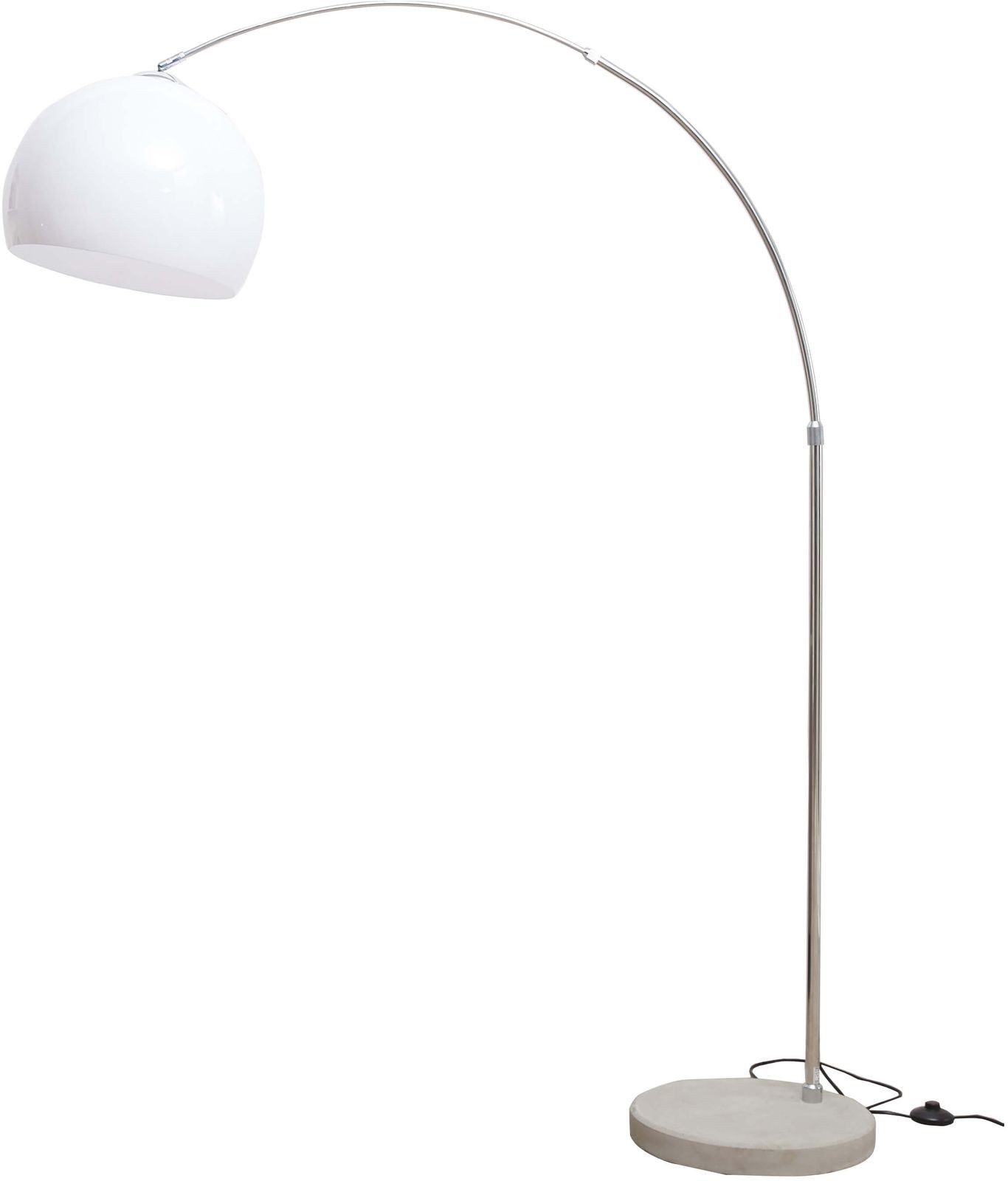 DELIFE Stehlampe Big-Deal, Eco Silber Betonfuß günstig online kaufen