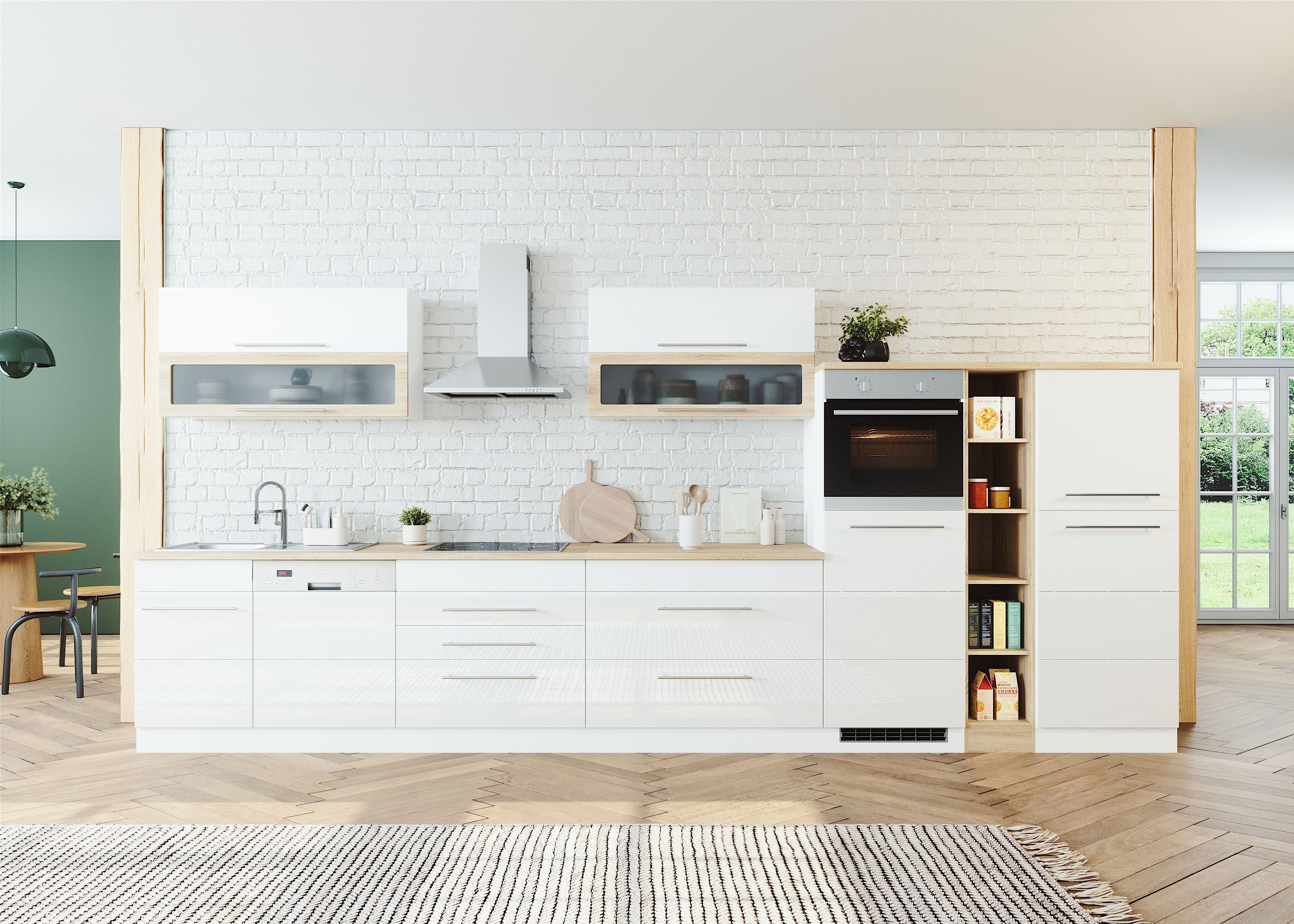 KOCHSTATION Küchenzeile KS-Wien, Breite 440 cm, günstig online kaufen