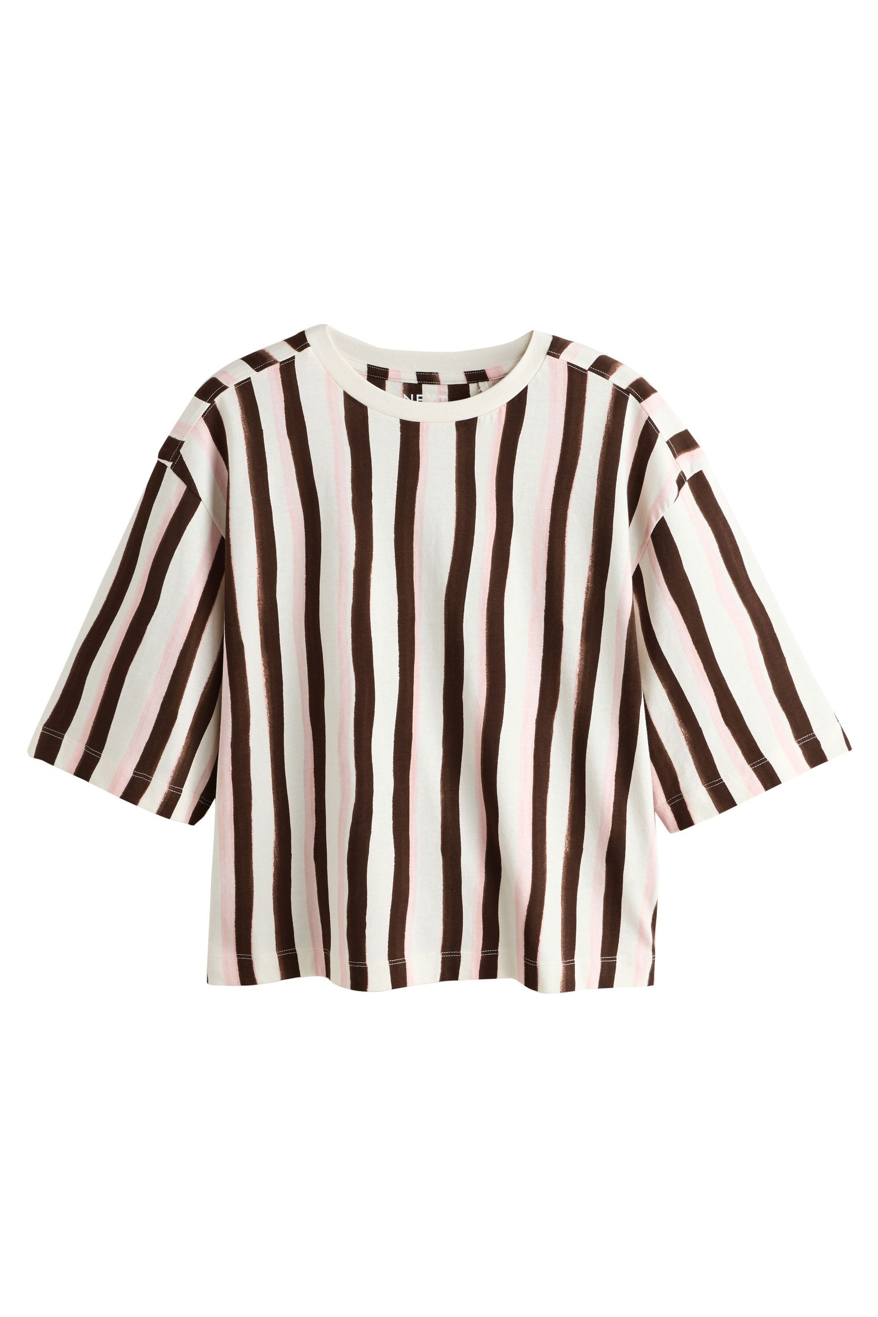 Next T-Shirt Kastiges Relaxed Fit Oversized-T-Shirt, Baumwolle (1-tlg) günstig online kaufen