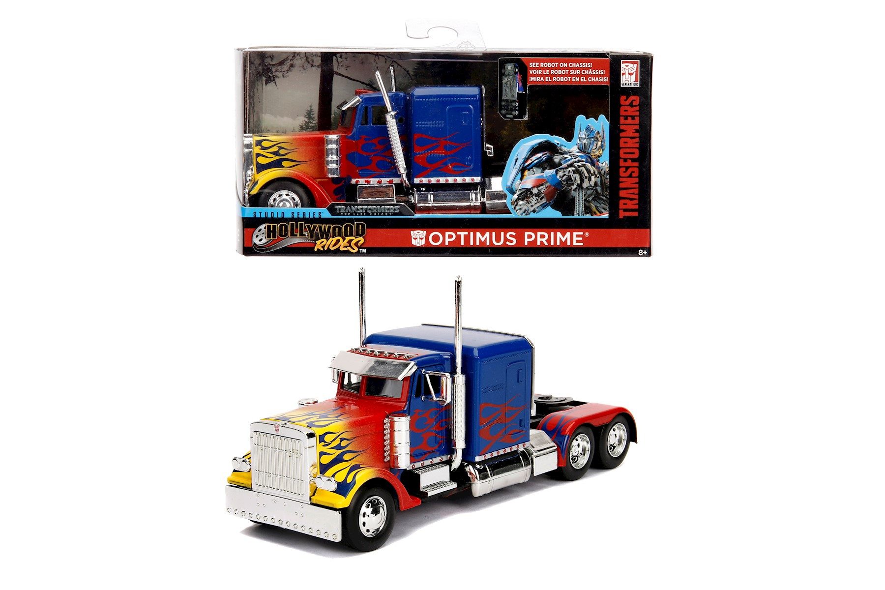Optimus Prime Sammlerstück JADA TOYS Transformers Optimus Prime 1:43 - Peterbilt 379 Modellauto JADA TOYS Optimus Prime Peterbilt 1:43