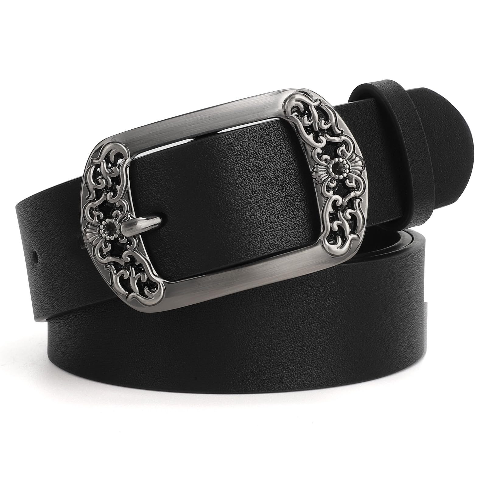 Coonoor Ledergürtel Breiter Gürtel aus Leder, Damen Ledergürtel für Jeans H günstig online kaufen