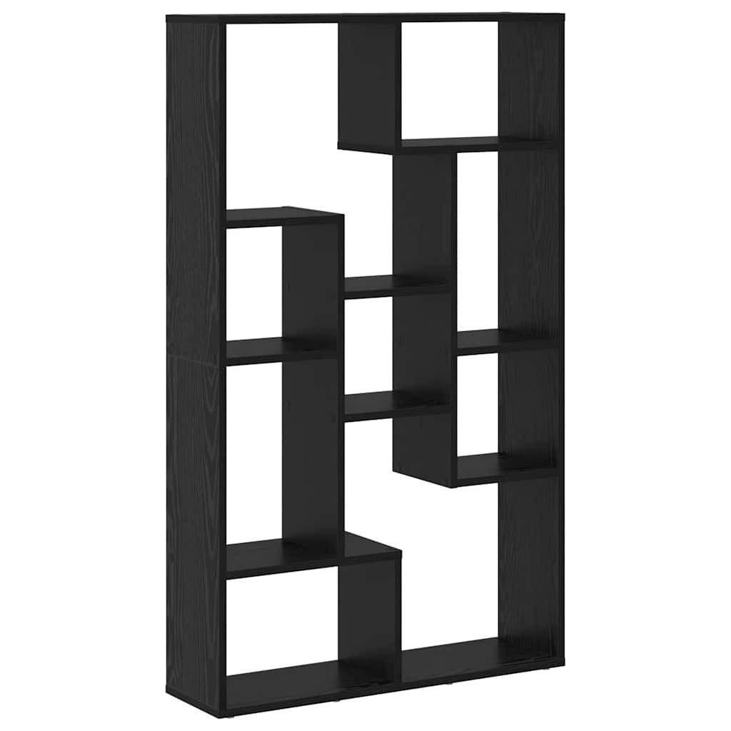 vidaXL Bücherregal Bücherregal Schwarz Eichen-Optik 72 x 20 x 102,5 cm, 1-t günstig online kaufen