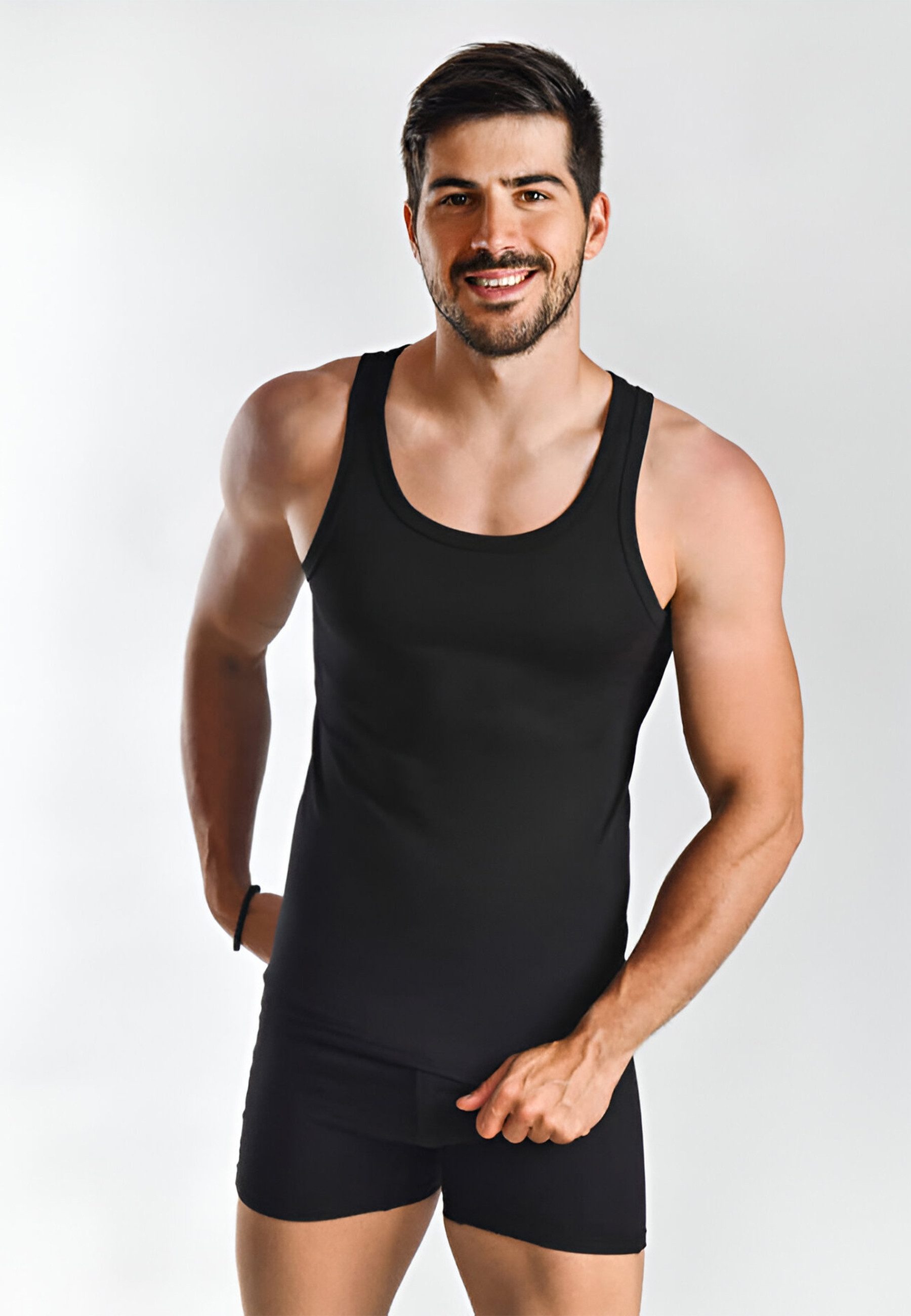 Diademita Unterhemd BASIC MAX Ärmelloses Trägerhemd 5er Pack (Set, 5-St., 5er Pack)